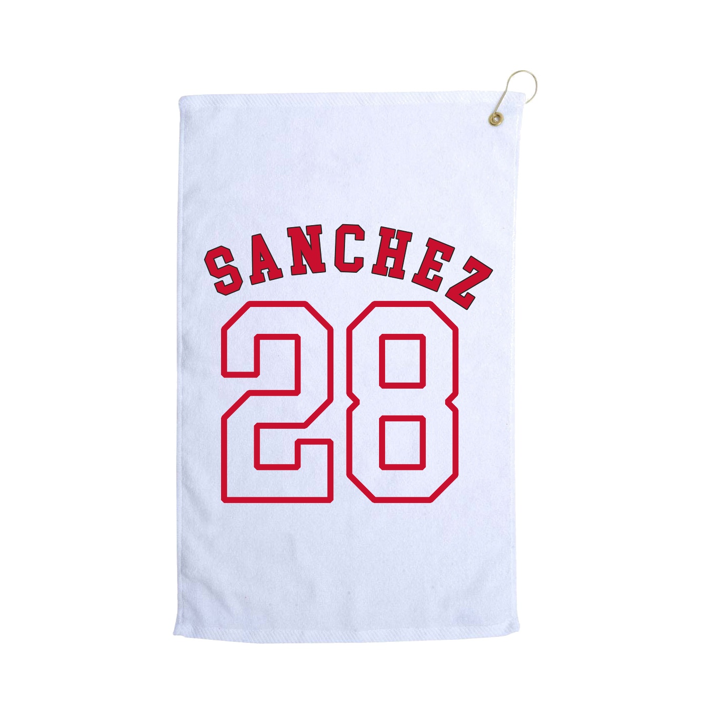 Golf Towel — Shirsey Arch in White