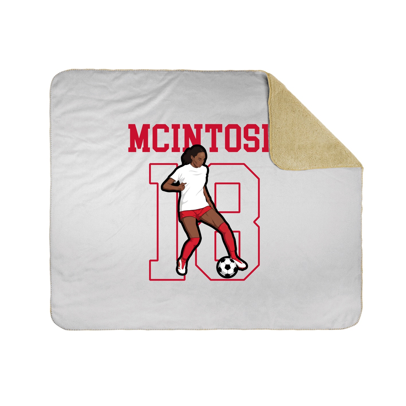 Throw Blanket — Shirsey in White