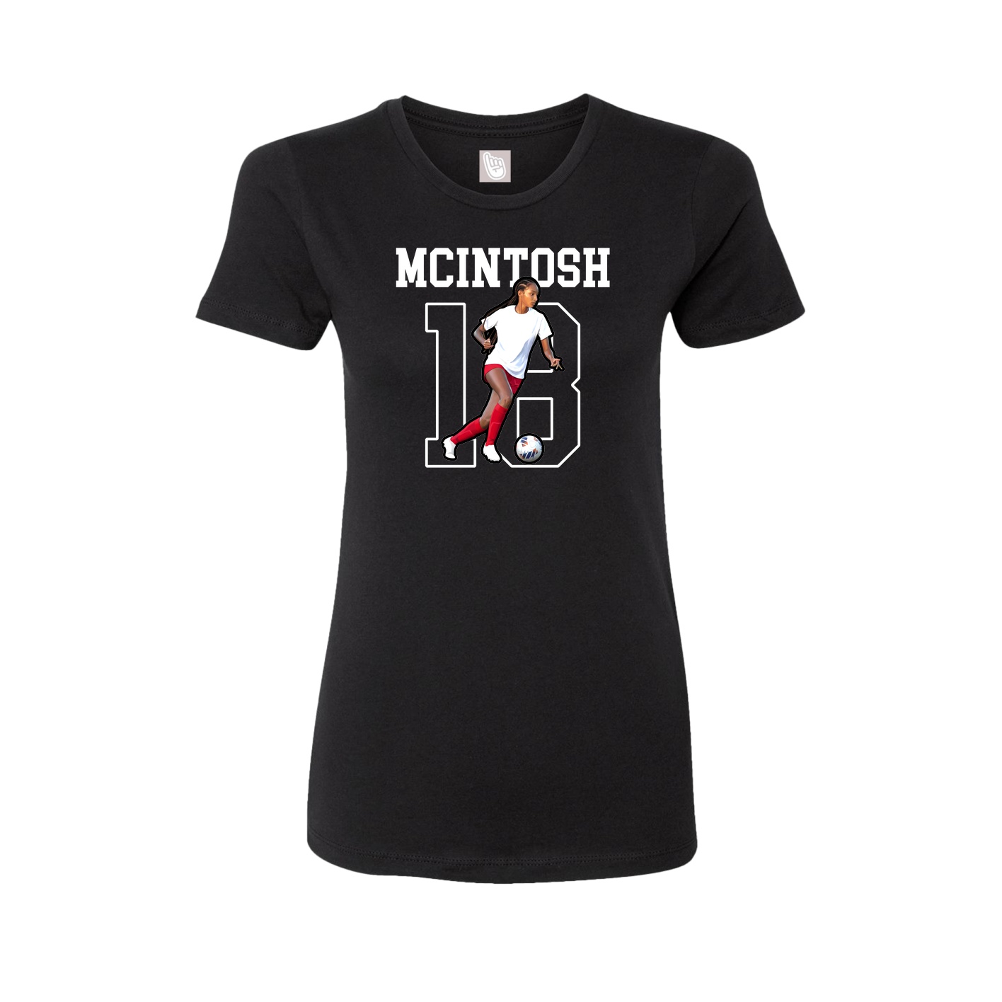 Fitted Women's Tee — Shirsey in Black