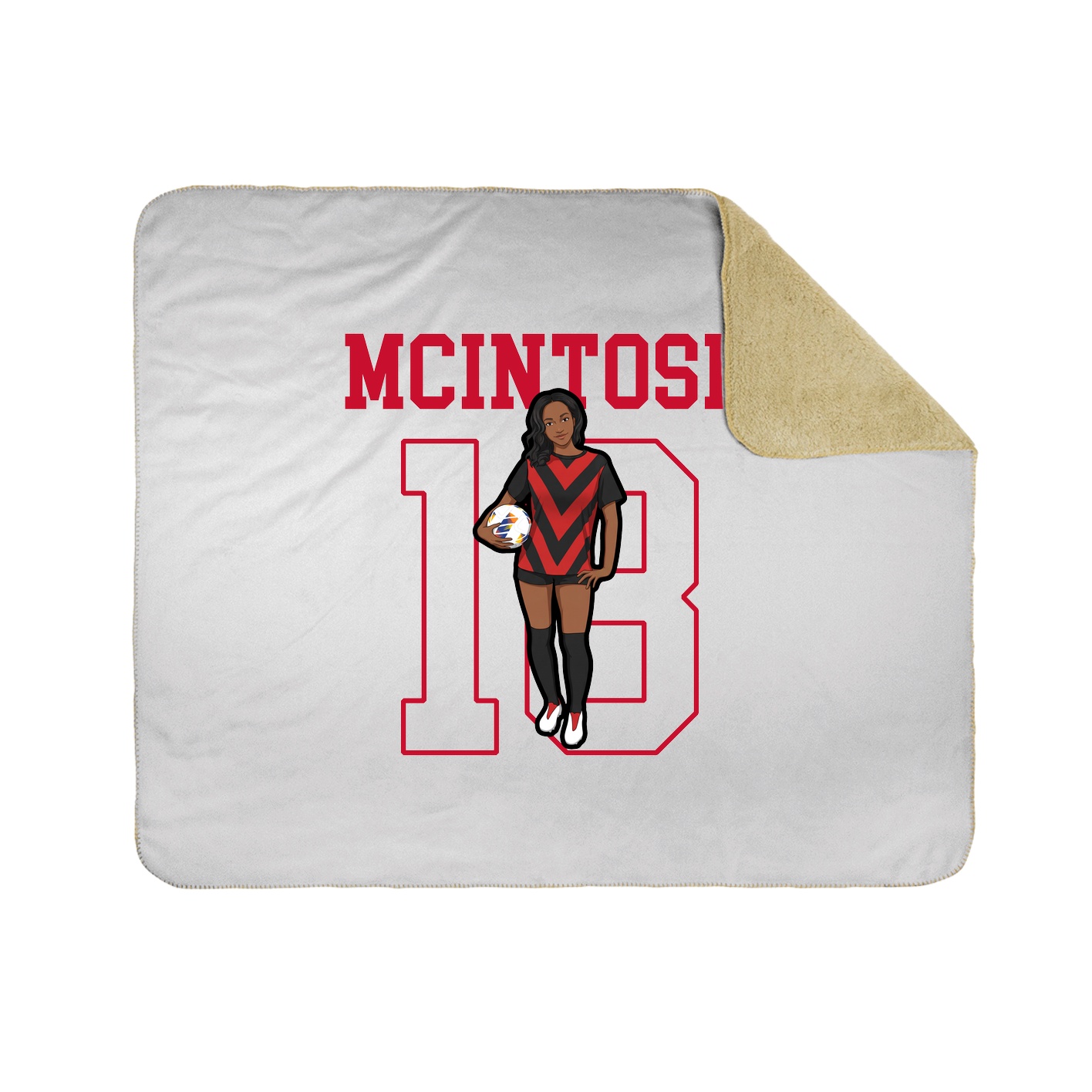 Throw Blanket — Shirsey in White