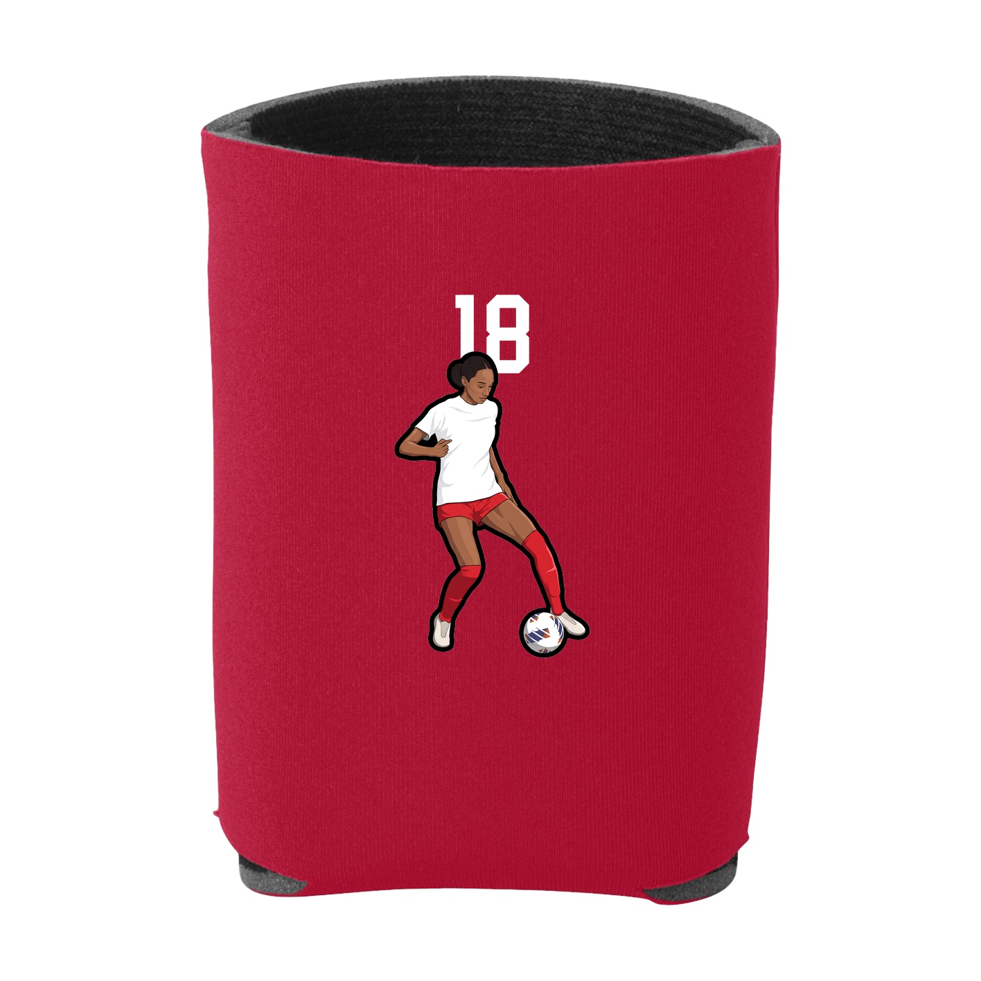 Can Holder — Number Top in Red