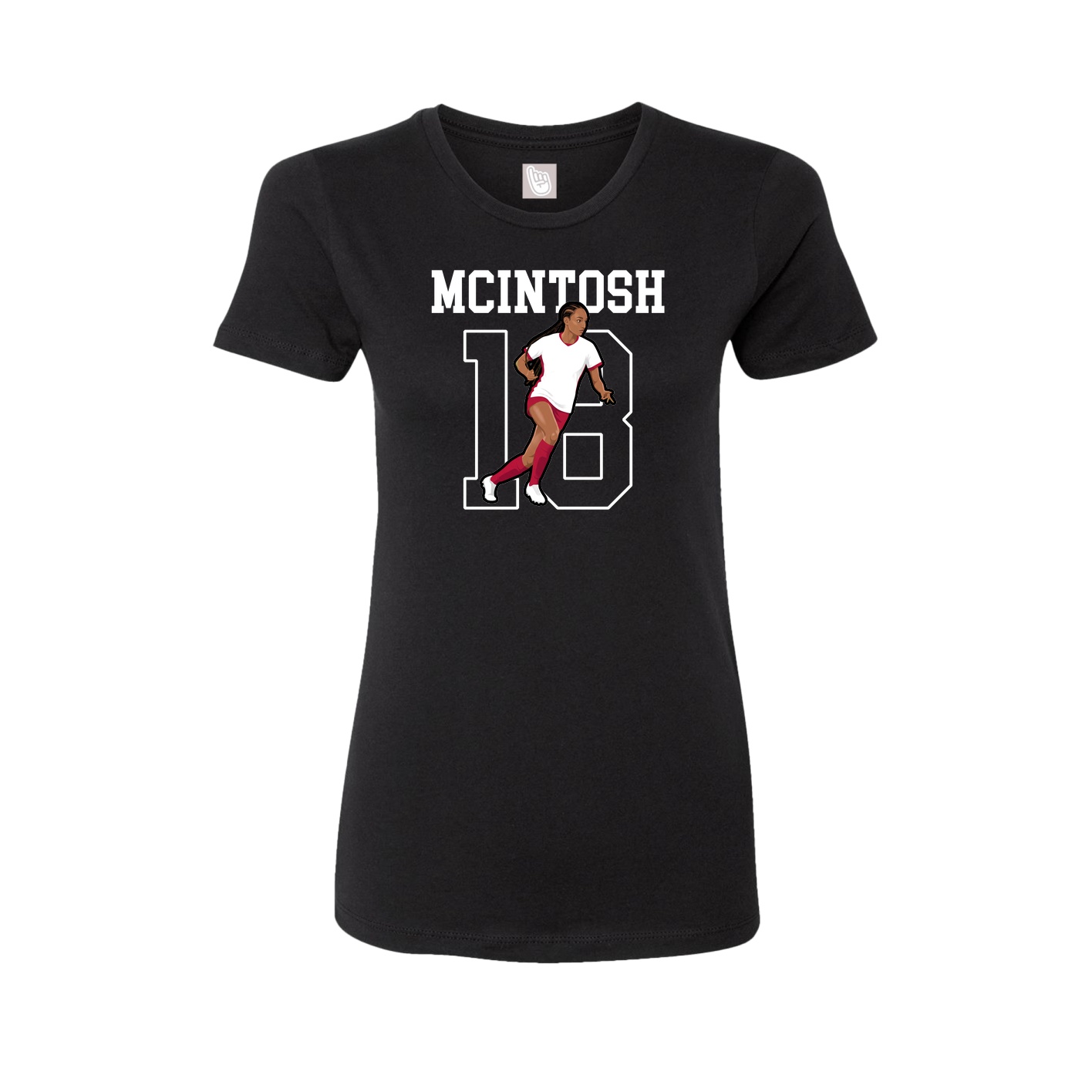 Fitted Women's Tee — Shirsey in Black