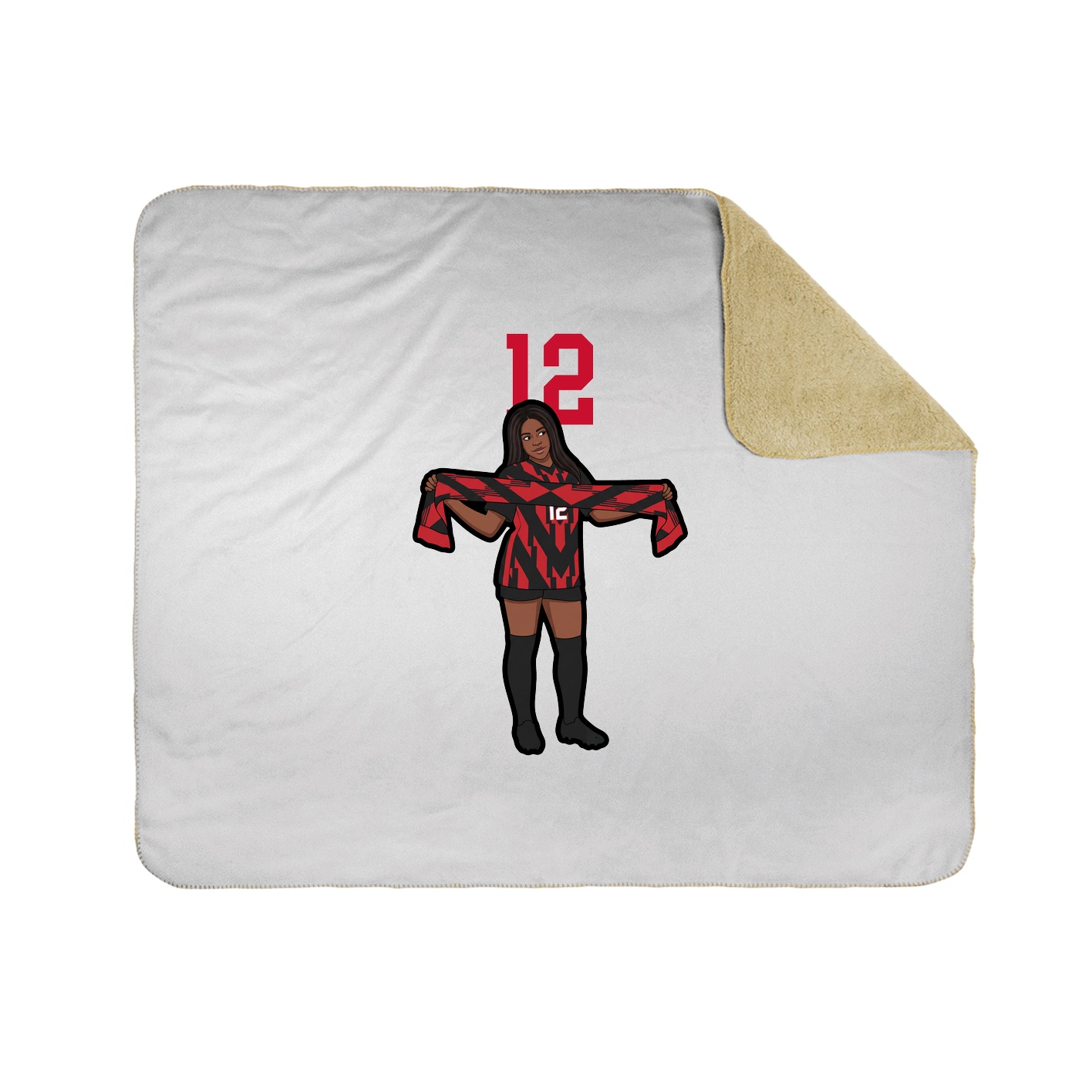 50x60 Sherpa Lined Throw Blanket