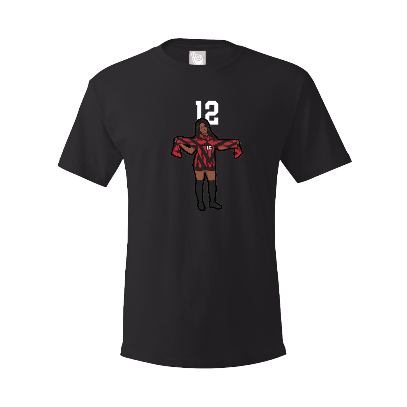 Tee — Number Top in Black