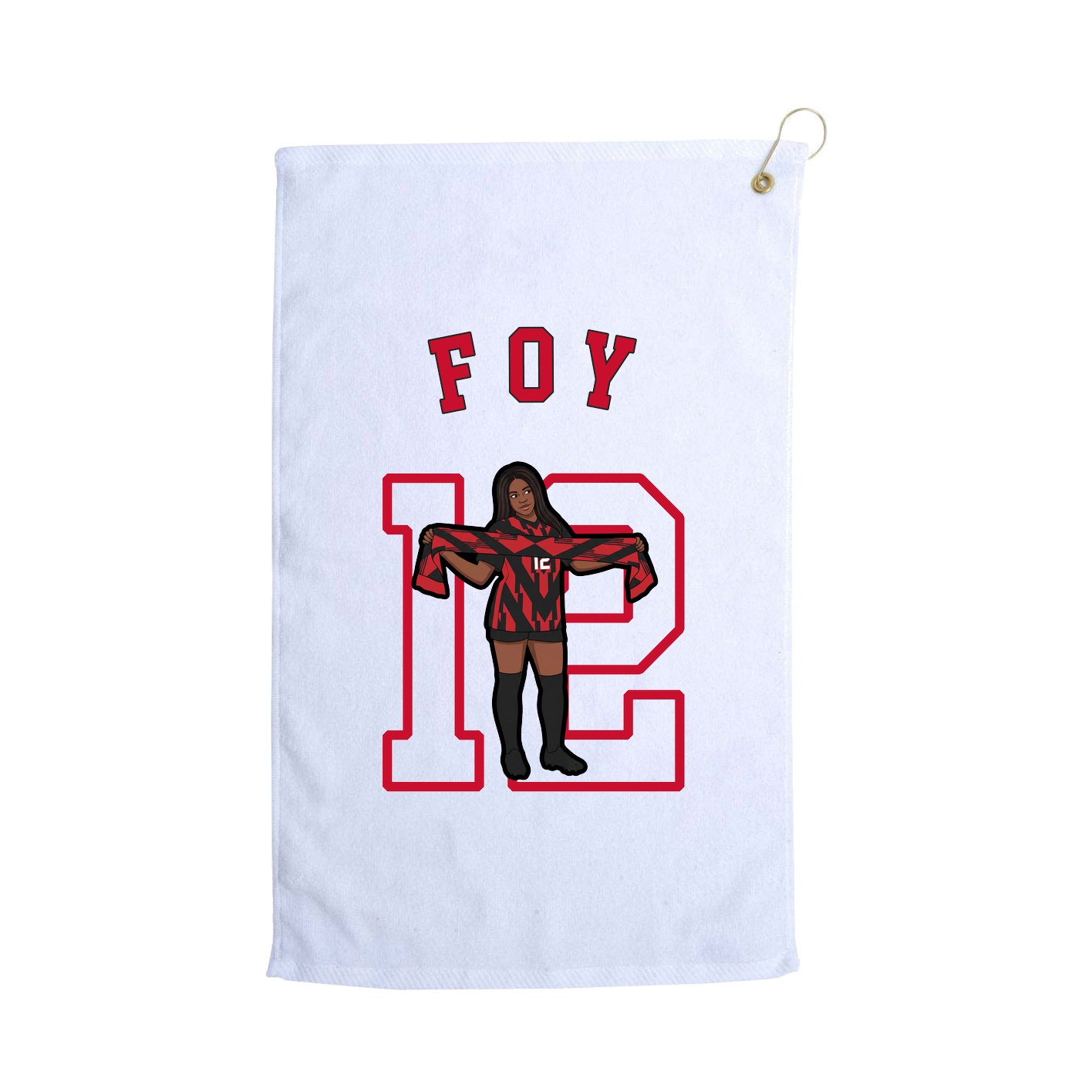 Golf Towel — Shirsey Arch in White