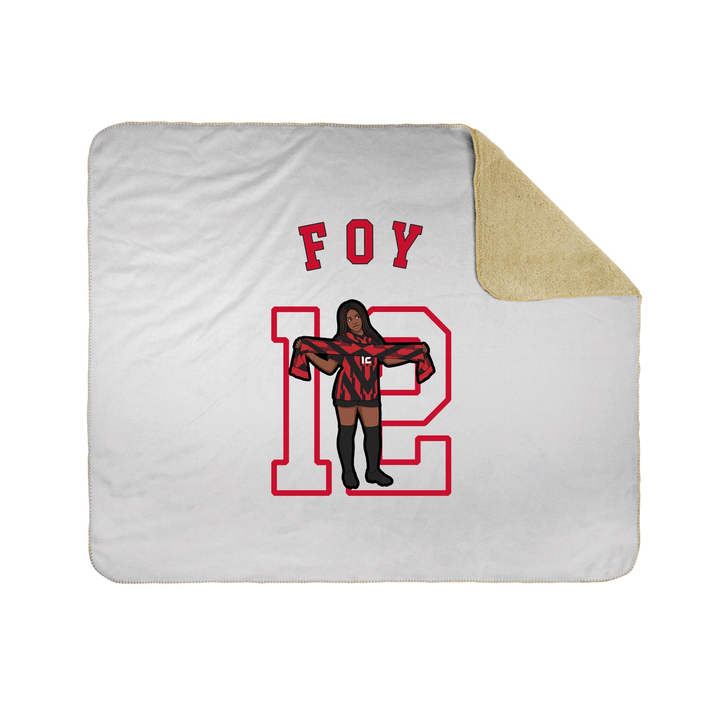 50x60 Sherpa Lined Throw Blanket