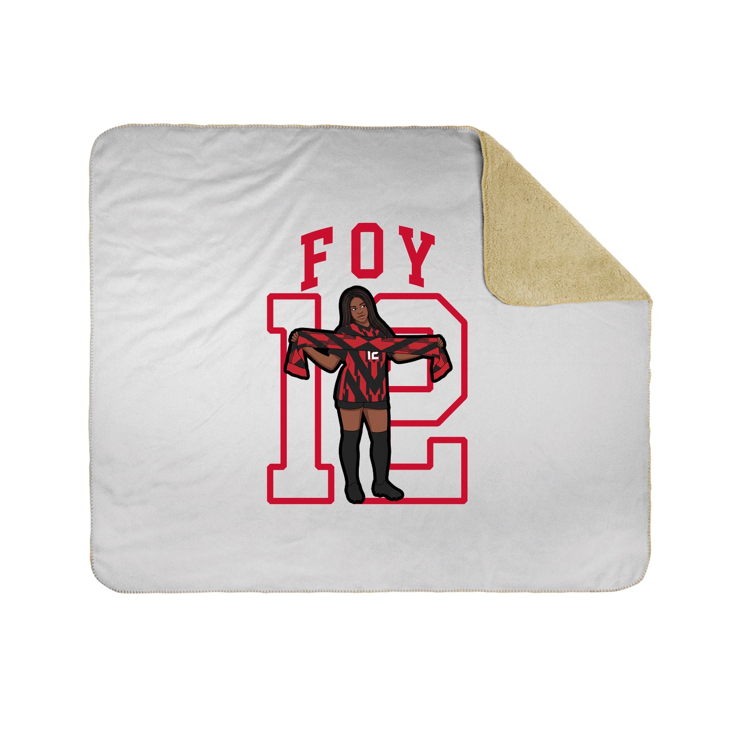 50x60 Sherpa Lined Throw Blanket