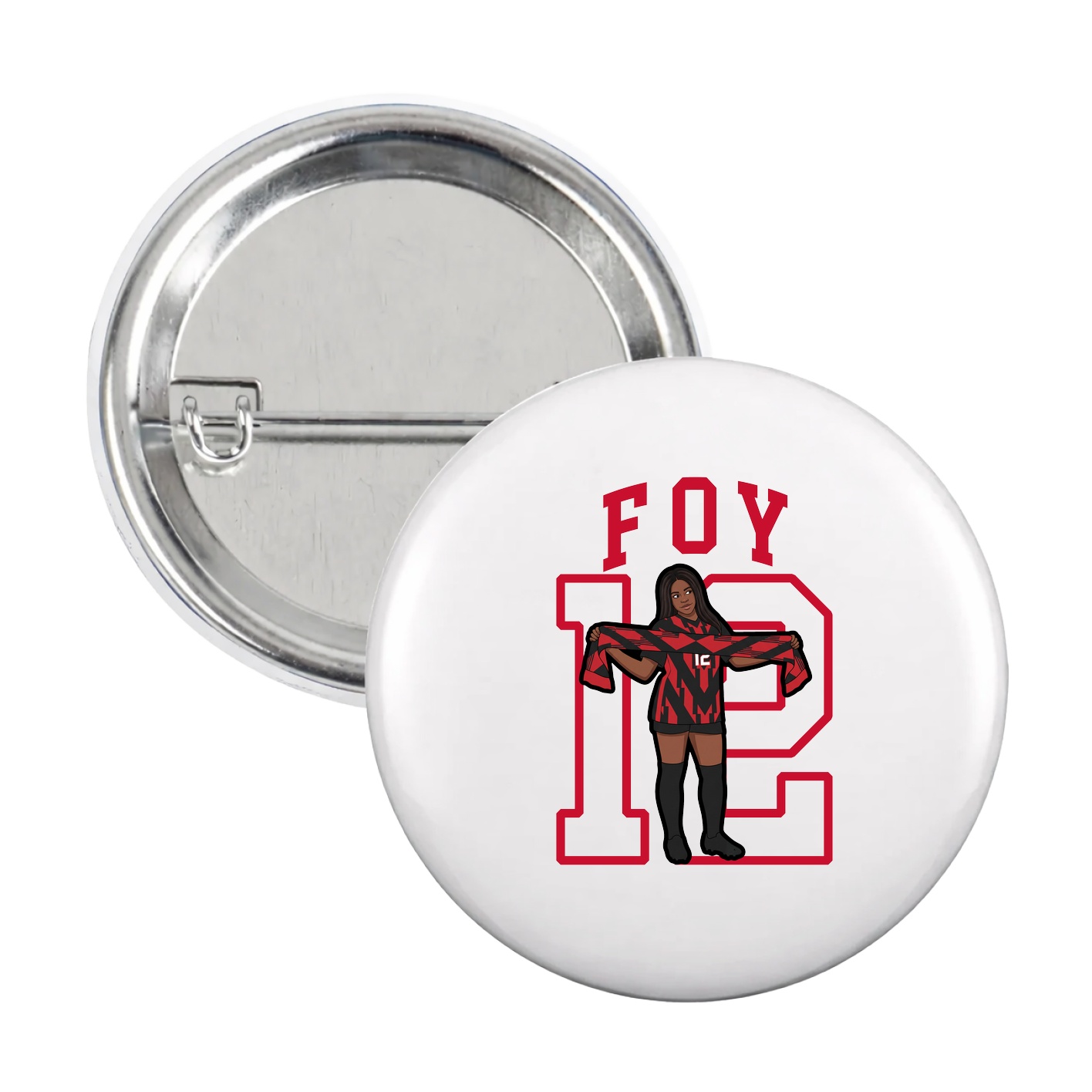 Game Day Button — Shirsey in White