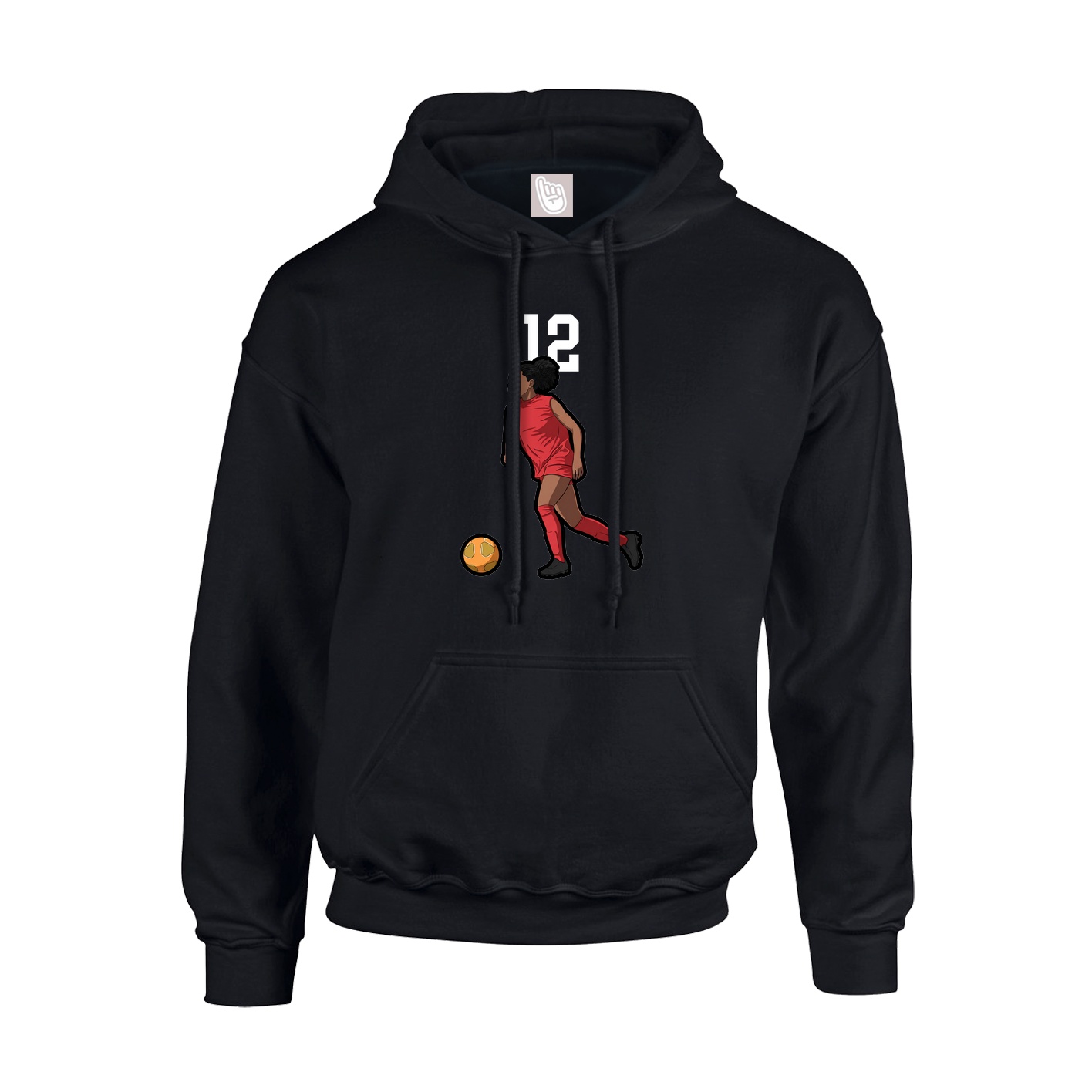 Hoodie — Number Top in Black