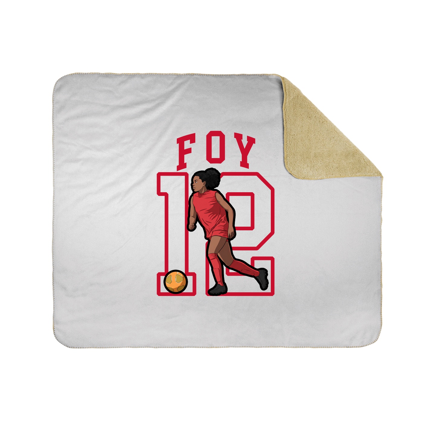 50x60 Sherpa Lined Throw Blanket