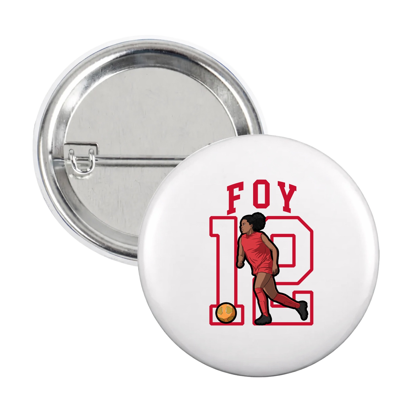 Game Day Button — Shirsey in White