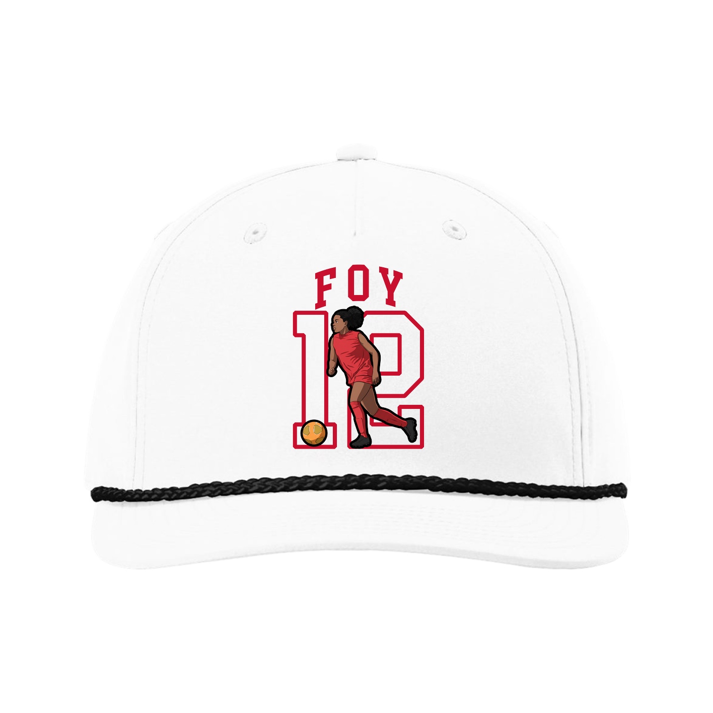 Five-Panel Classic Rope Cap — Shirsey in White