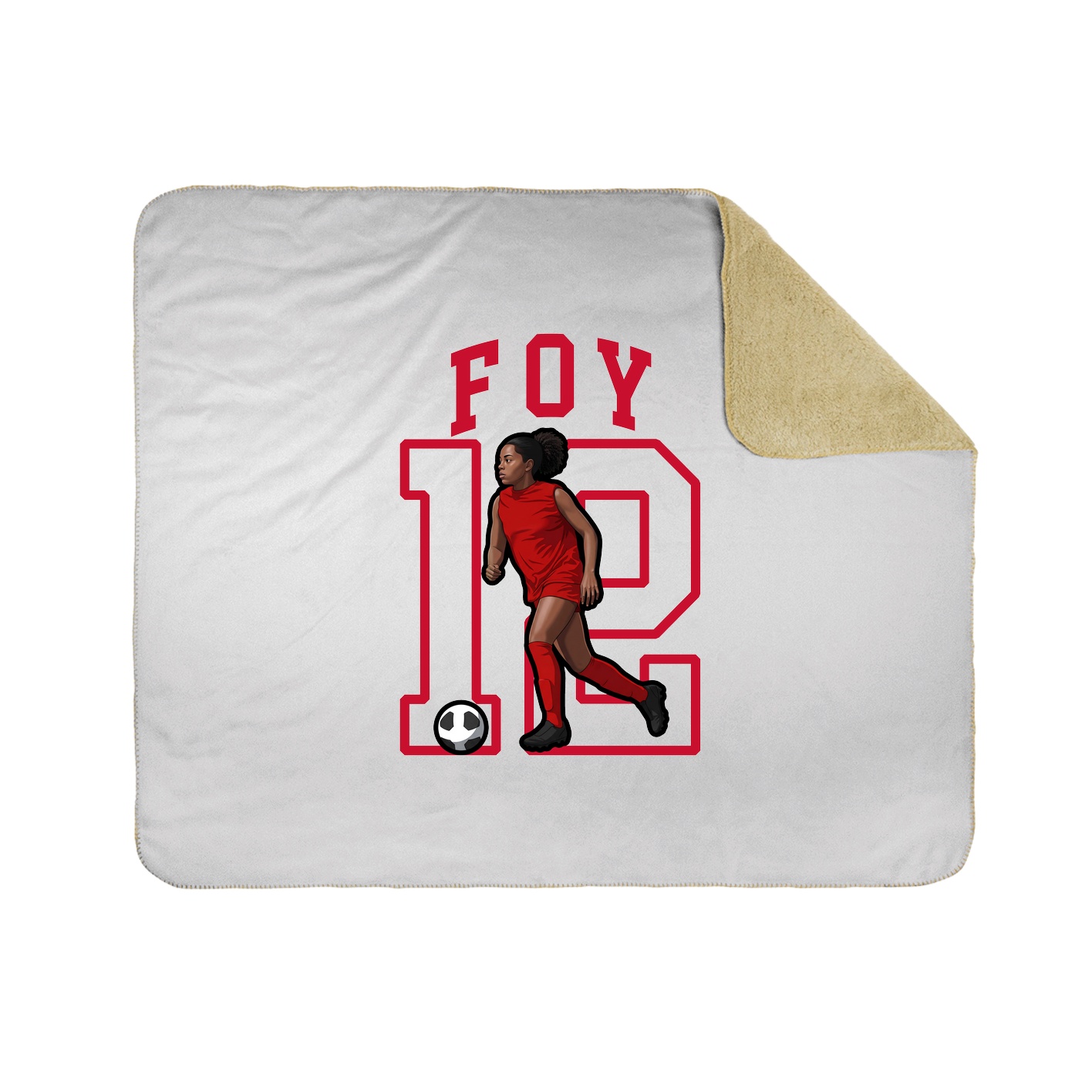 50x60 Sherpa Lined Throw Blanket