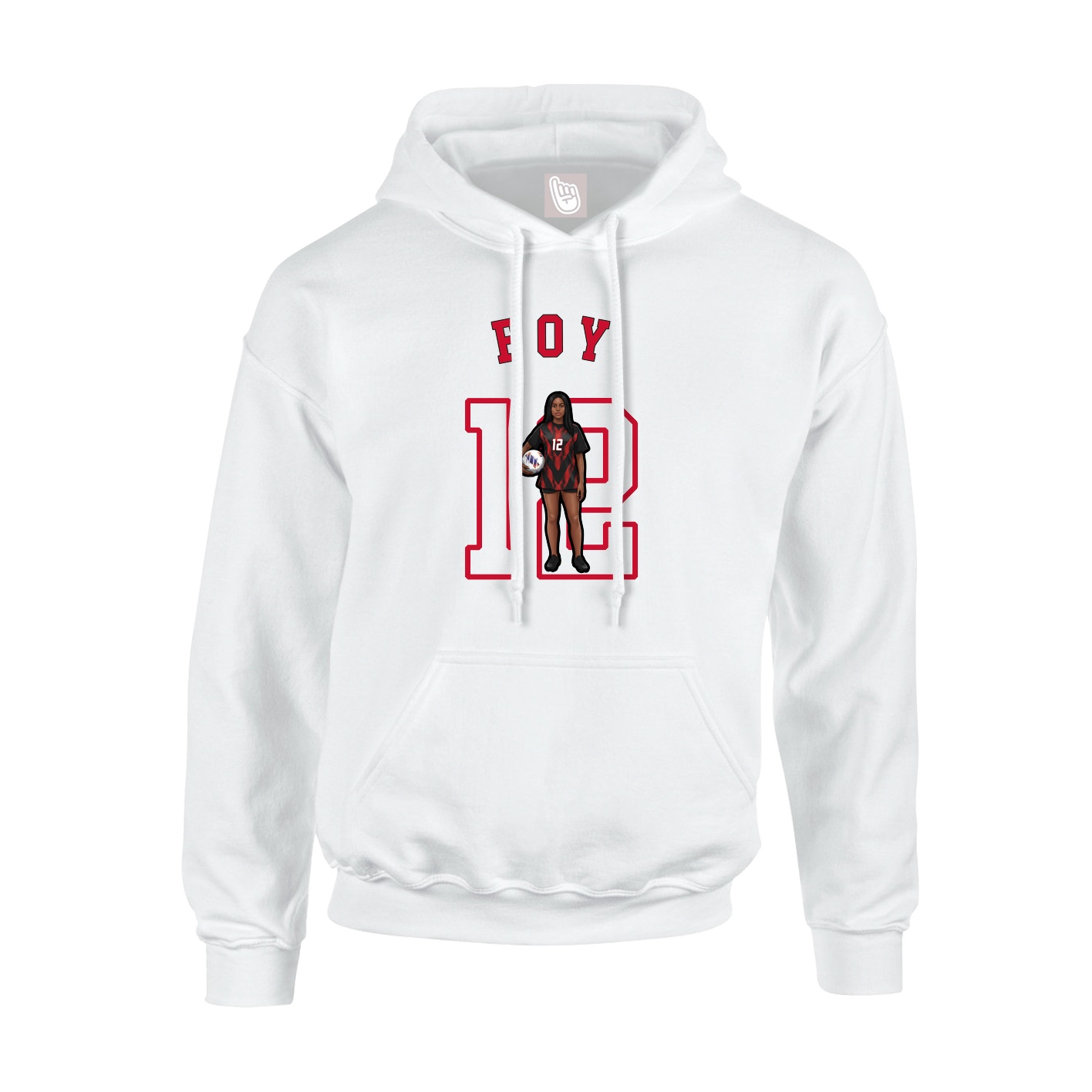 Youth Hoodie — Shirsey Arch in White