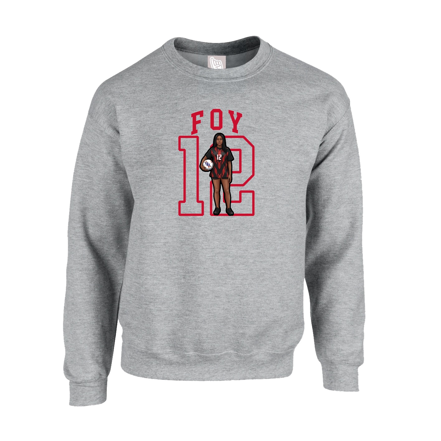 Fleece Crew — Shirsey in Grey