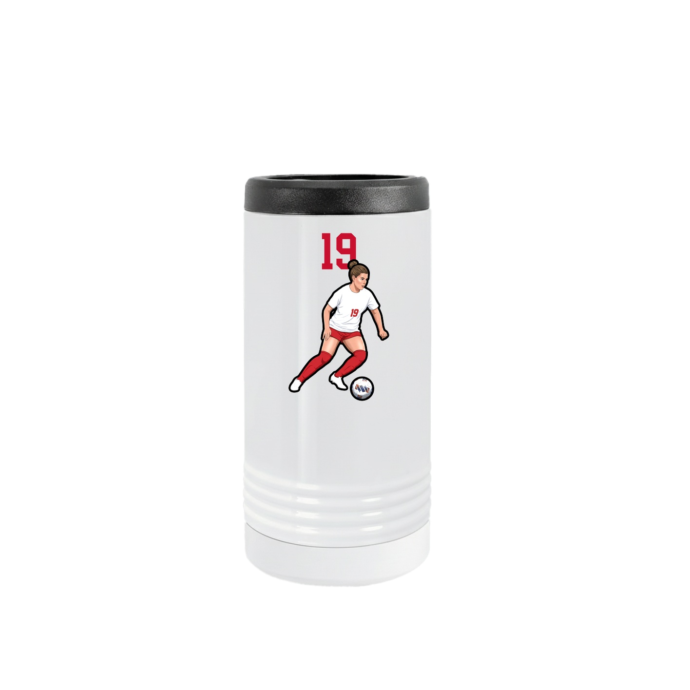 Slim Beverage Holder — Number Top in White