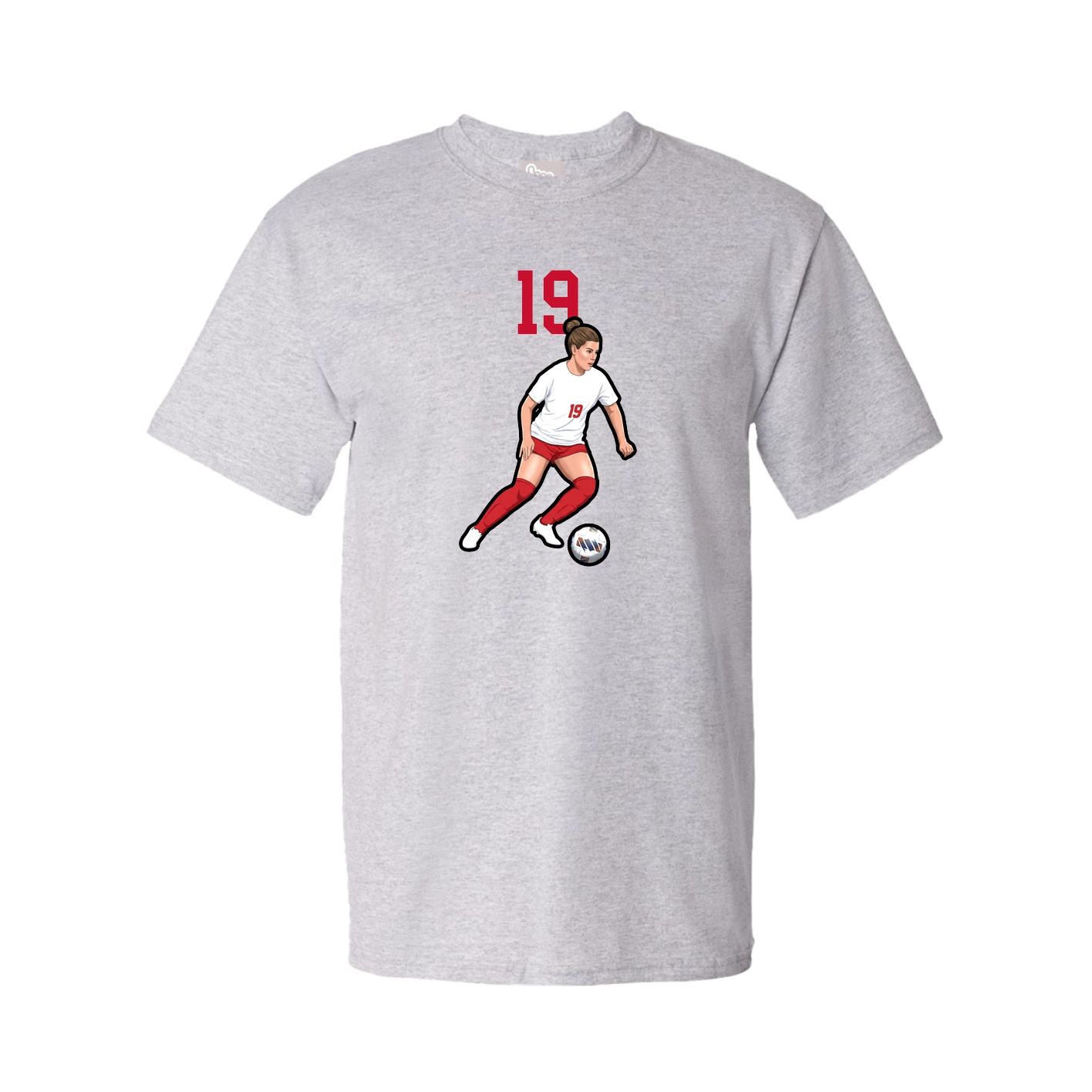 Tee — Number Top in Grey