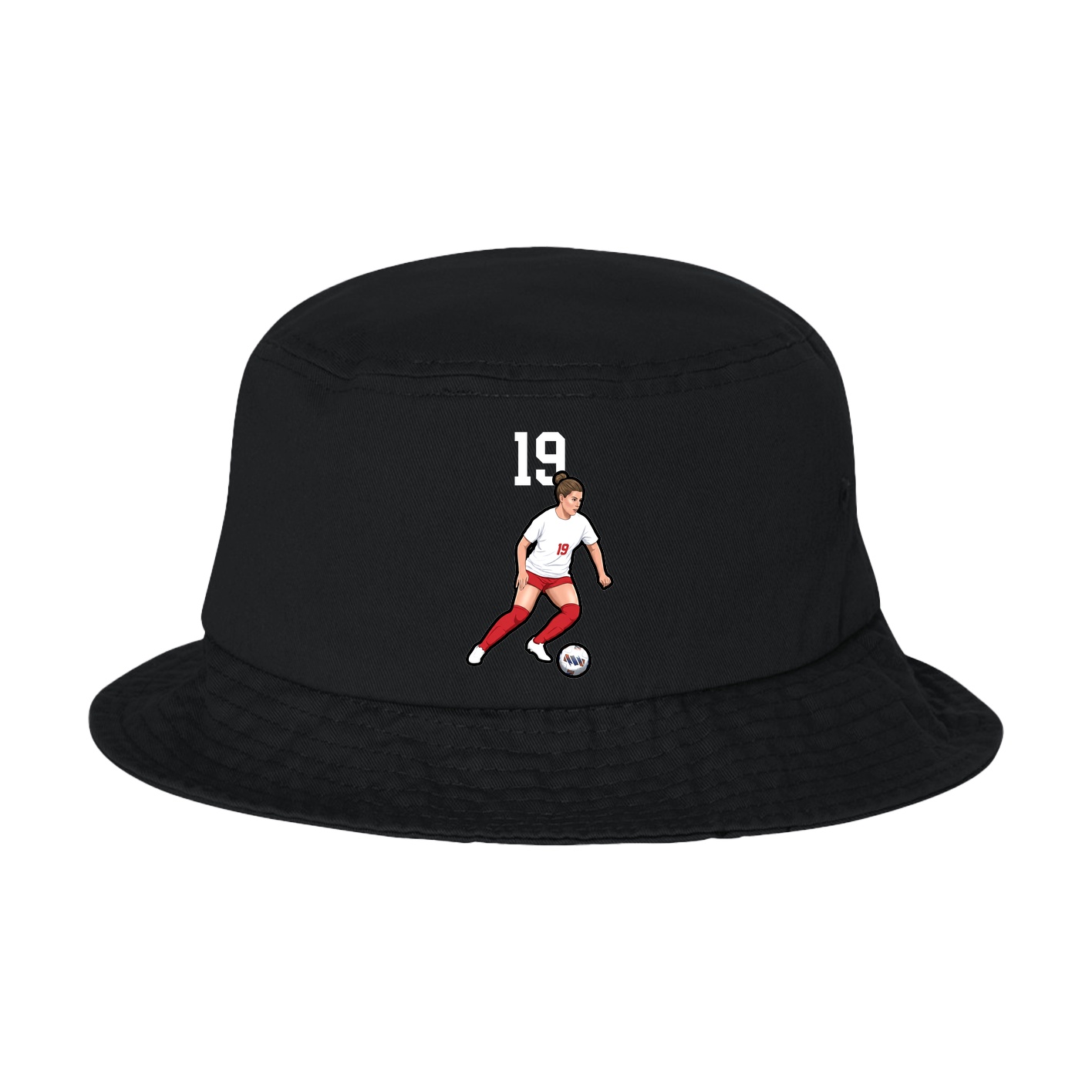 Bucket Cap — Number Top in Black