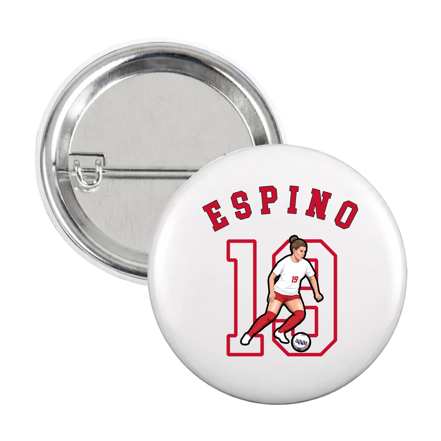 Game Day Button — Shirsey Arch in White