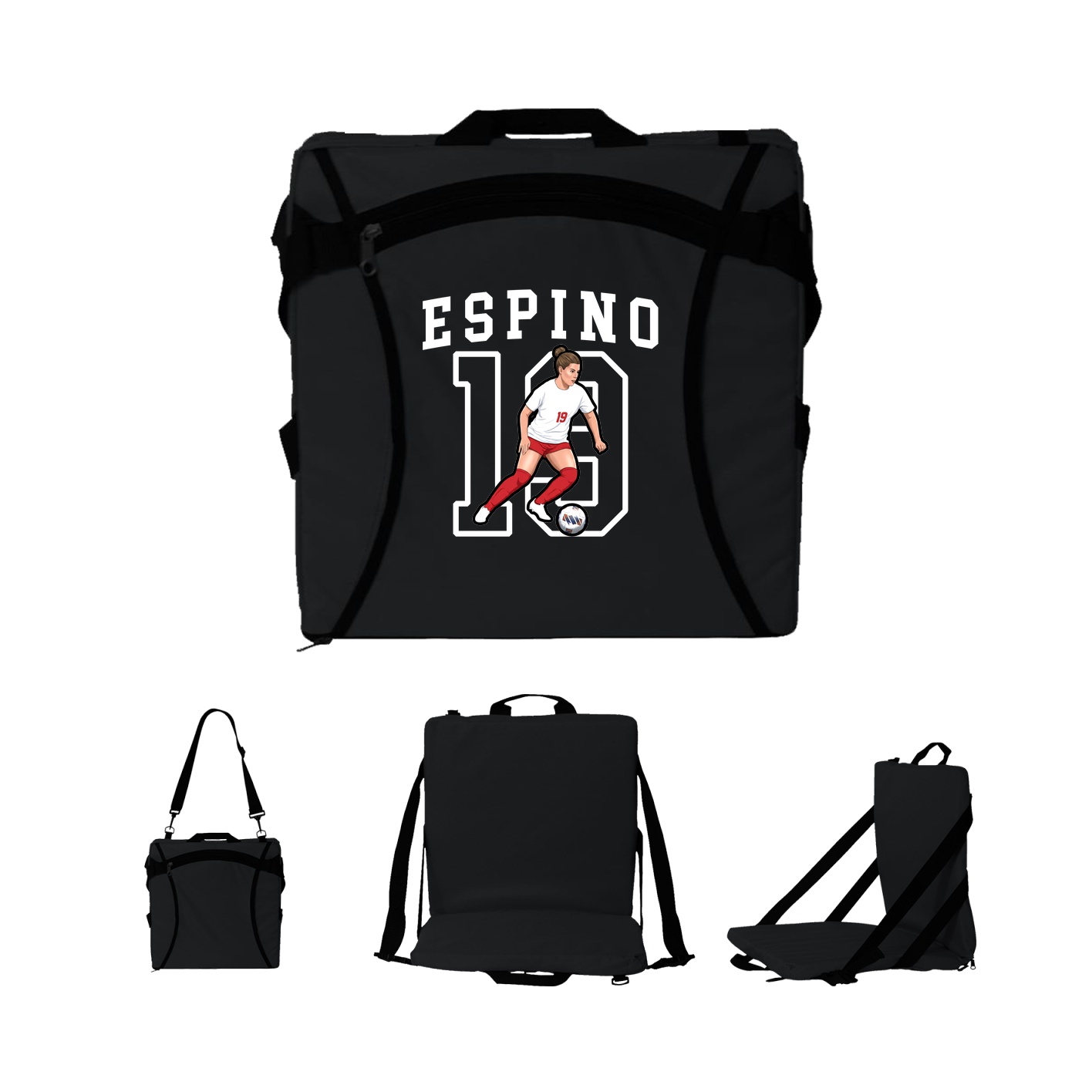 Folding Stadium Seat — Shirsey in Black