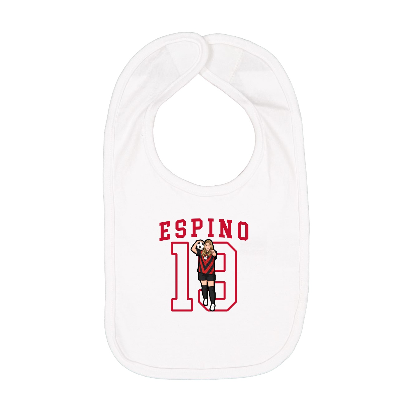 Infant Bib — Shirsey in White