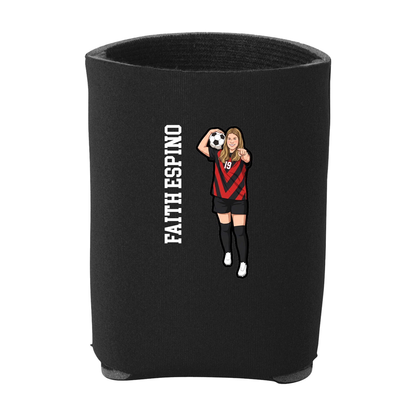 Can Holder — Name Vertical in Black