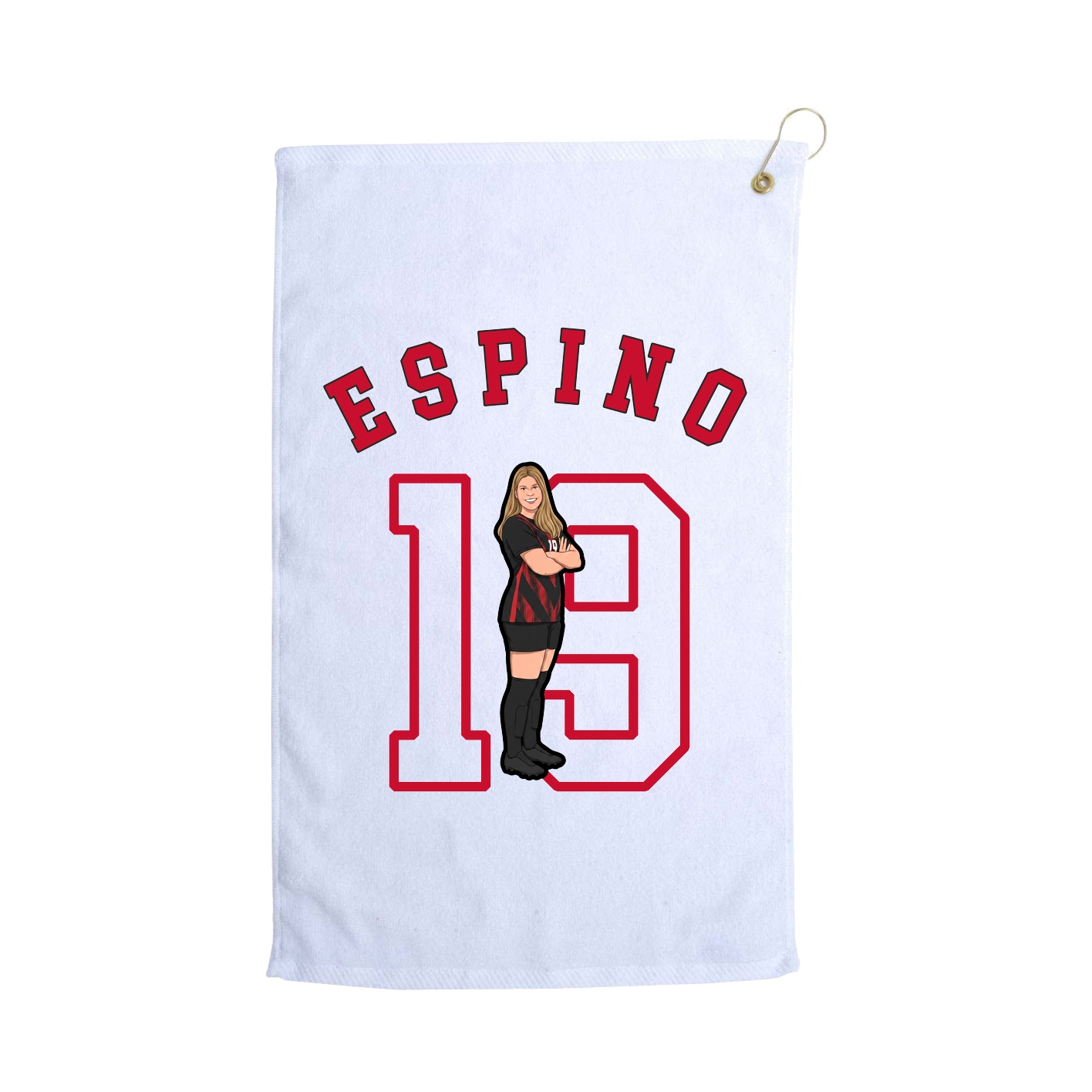 Golf Towel — Shirsey Arch in White