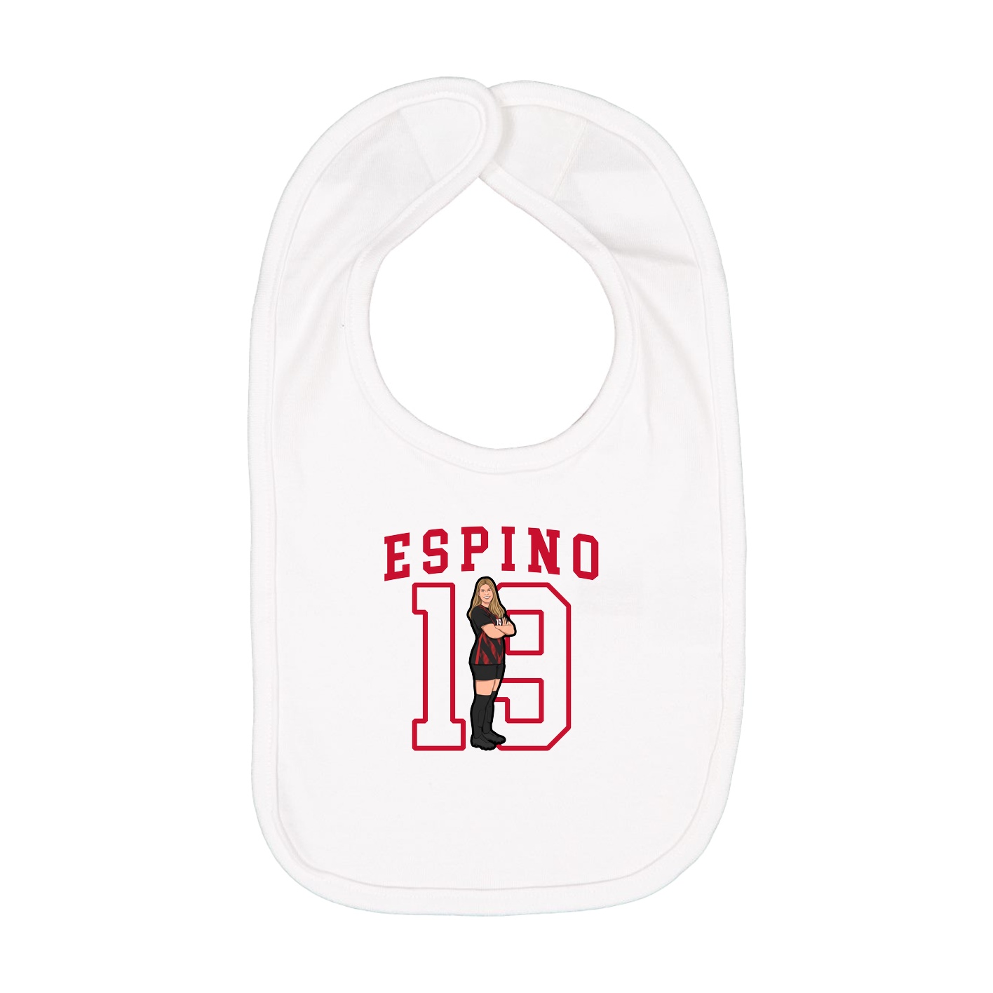 Infant Bib — Shirsey in White