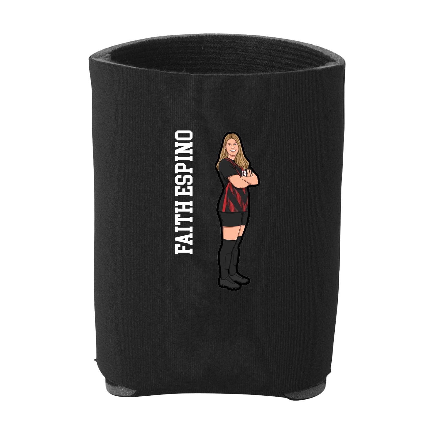 Can Holder — Name Vertical in Black