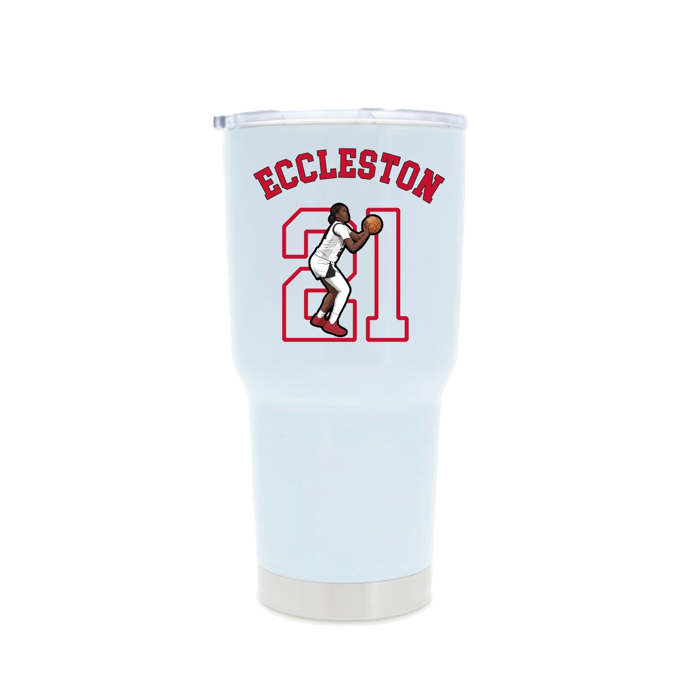 30oz Stainless Steel Tumbler — Shirsey Arch in White