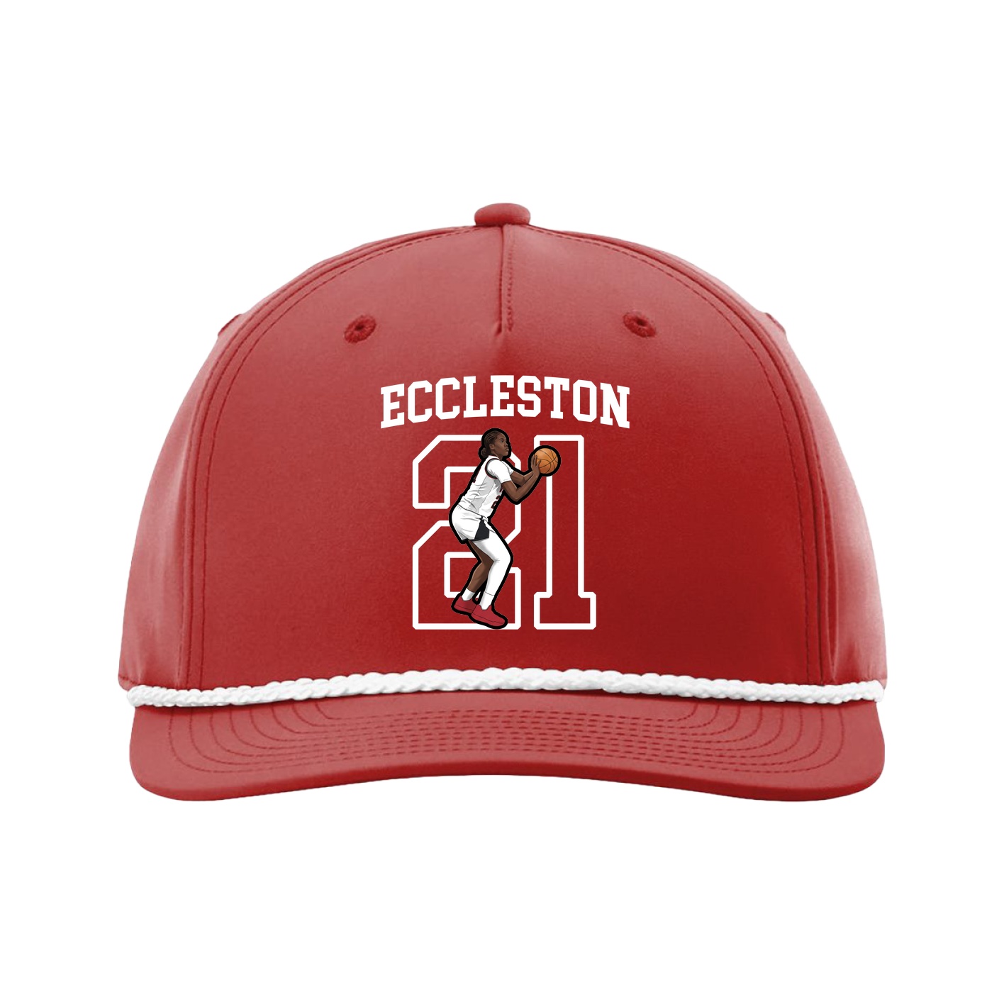 Five-Panel Classic Rope Cap — Shirsey in Red