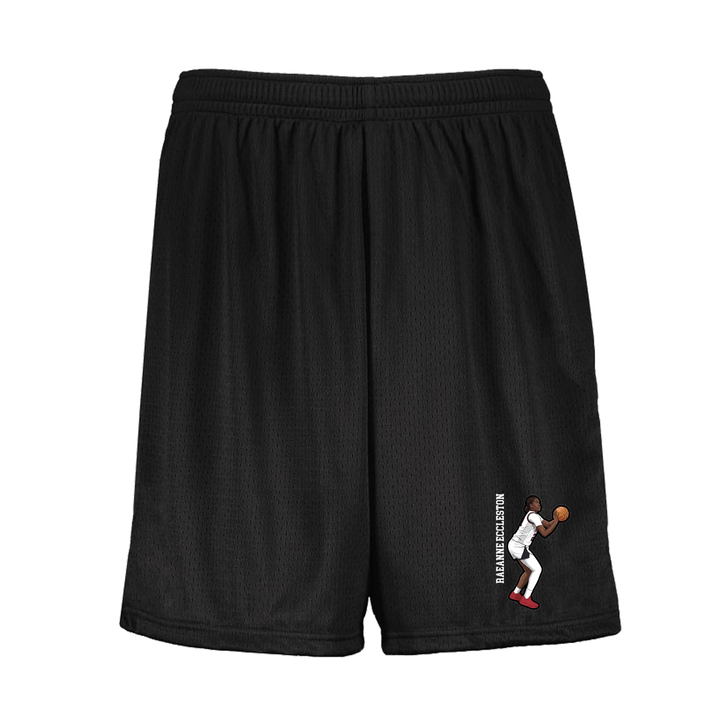 Shorts — Name Vertical in Black