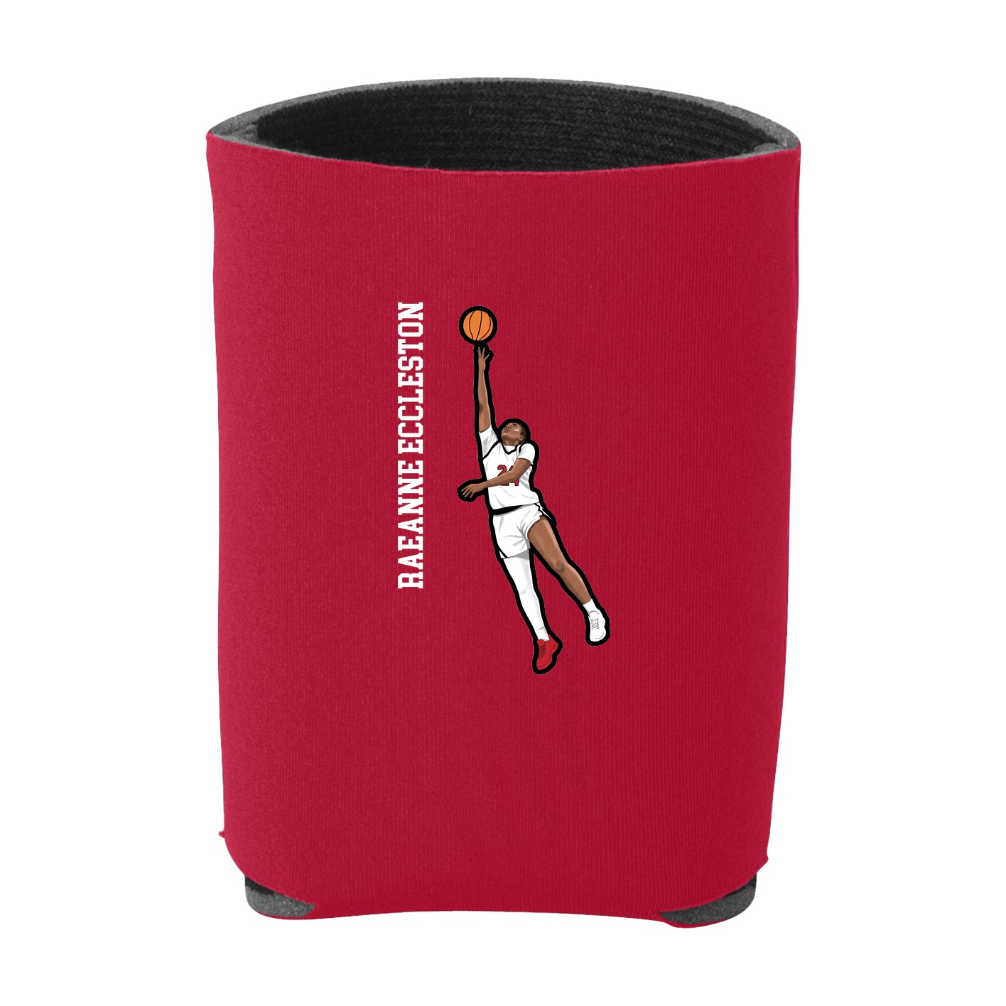 Can Holder — Name Vertical in Red