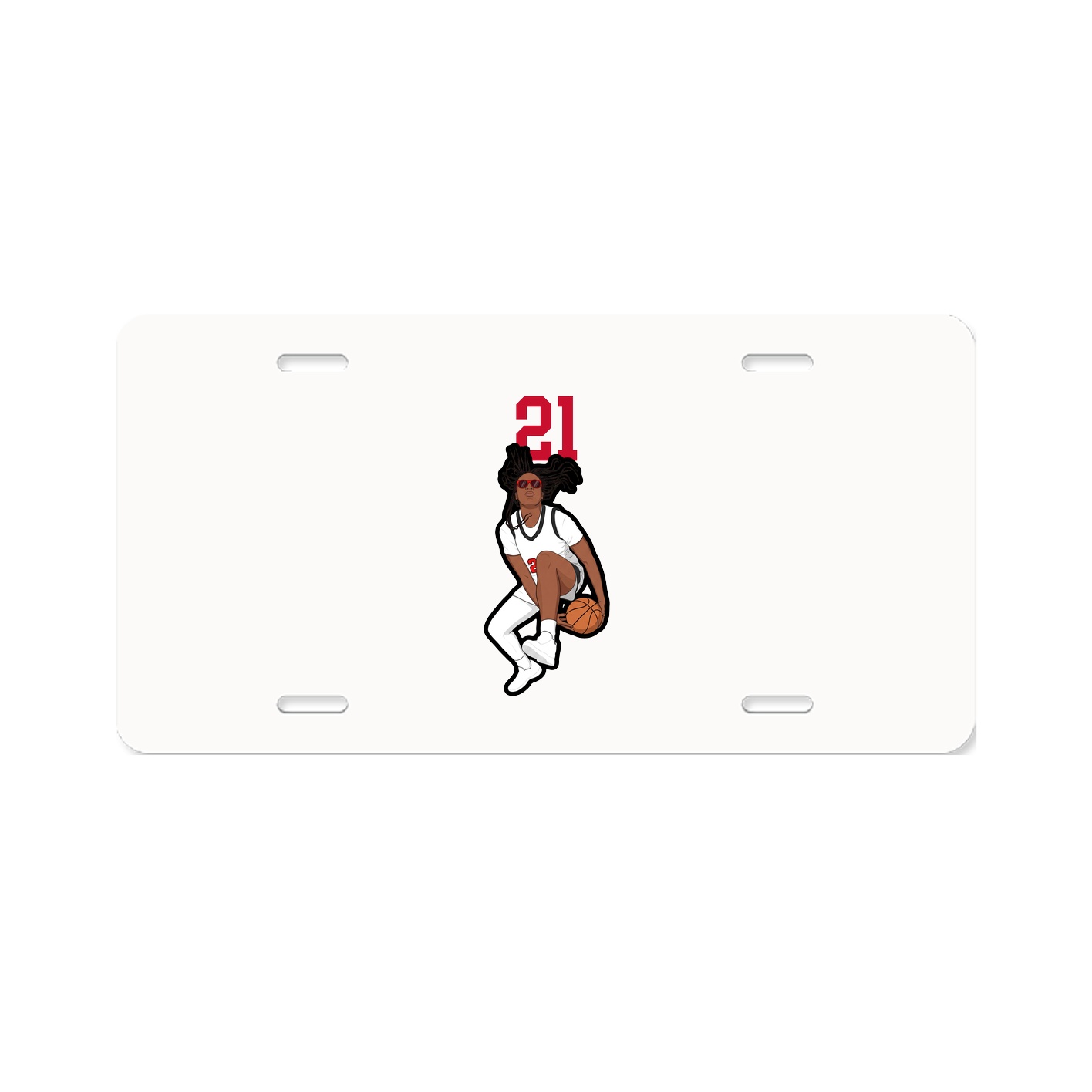License Plate — Number Top in Classic