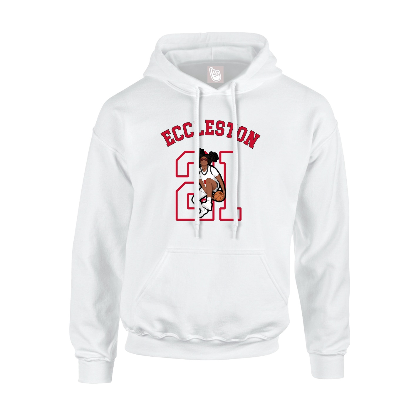 Youth Hoodie — Shirsey Arch in White