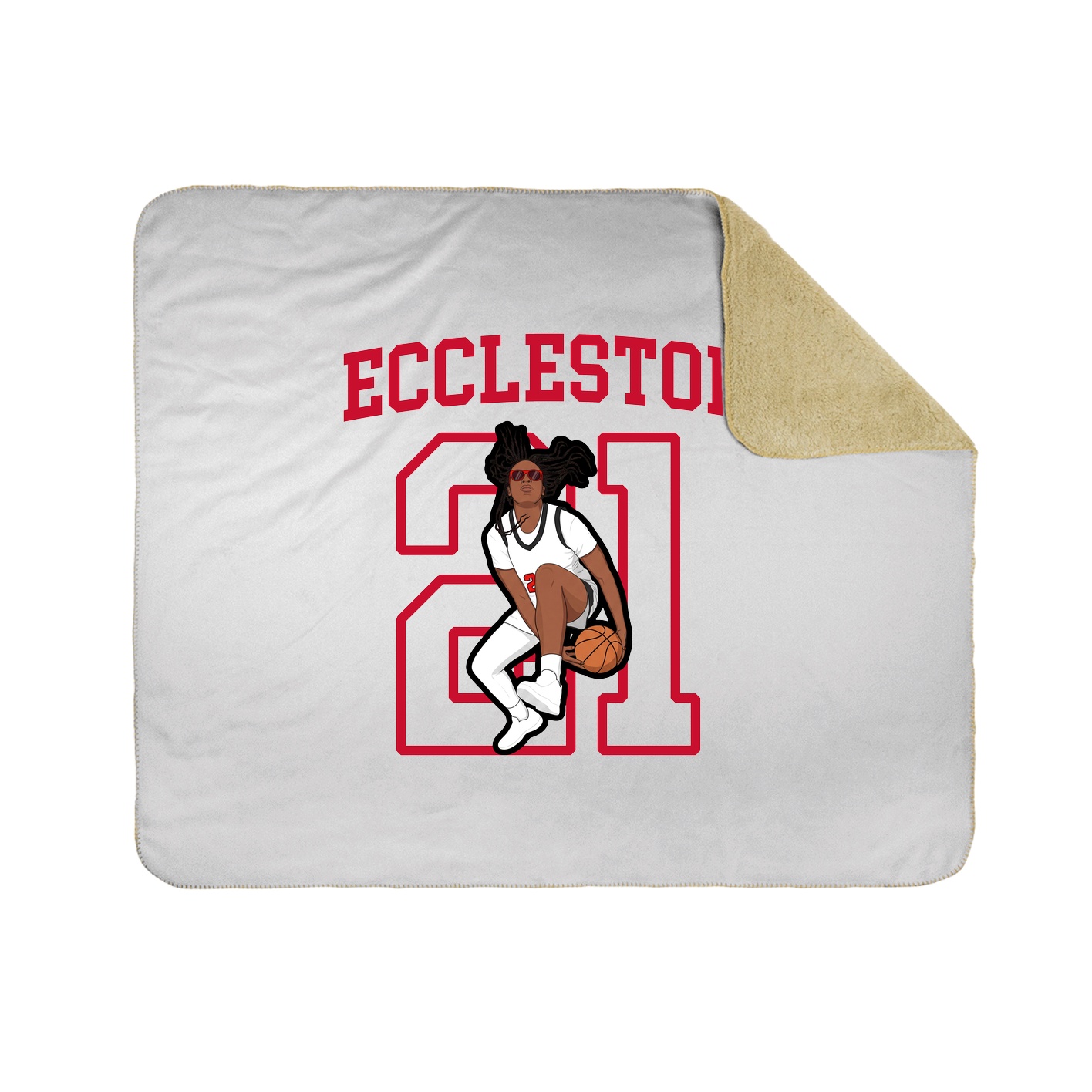 Throw Blanket — Shirsey in White