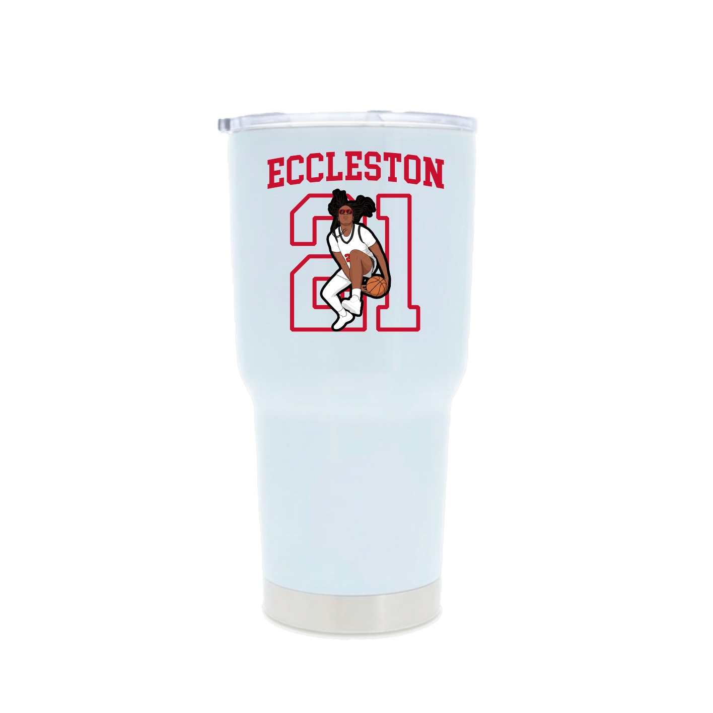 30oz Stainless Steel Tumbler — Shirsey in White