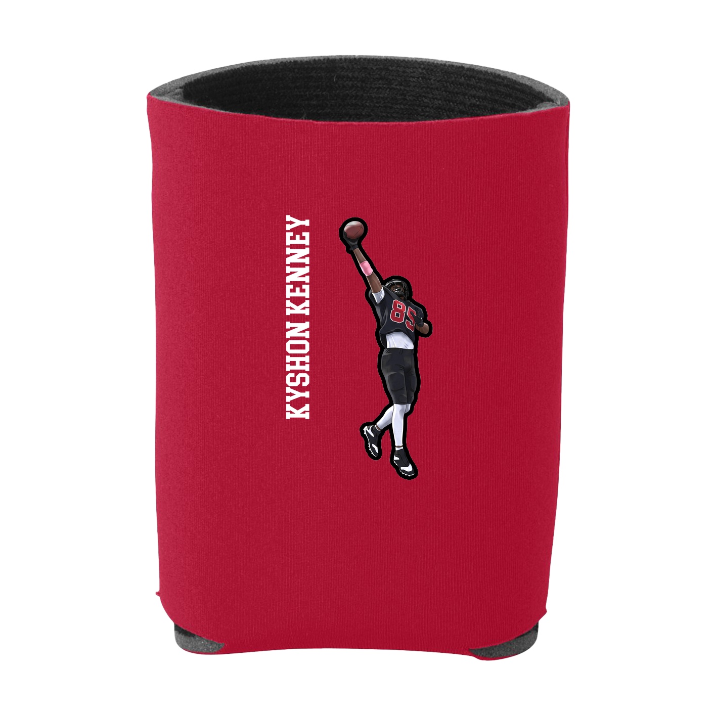 Can Holder — Name Vertical in Red