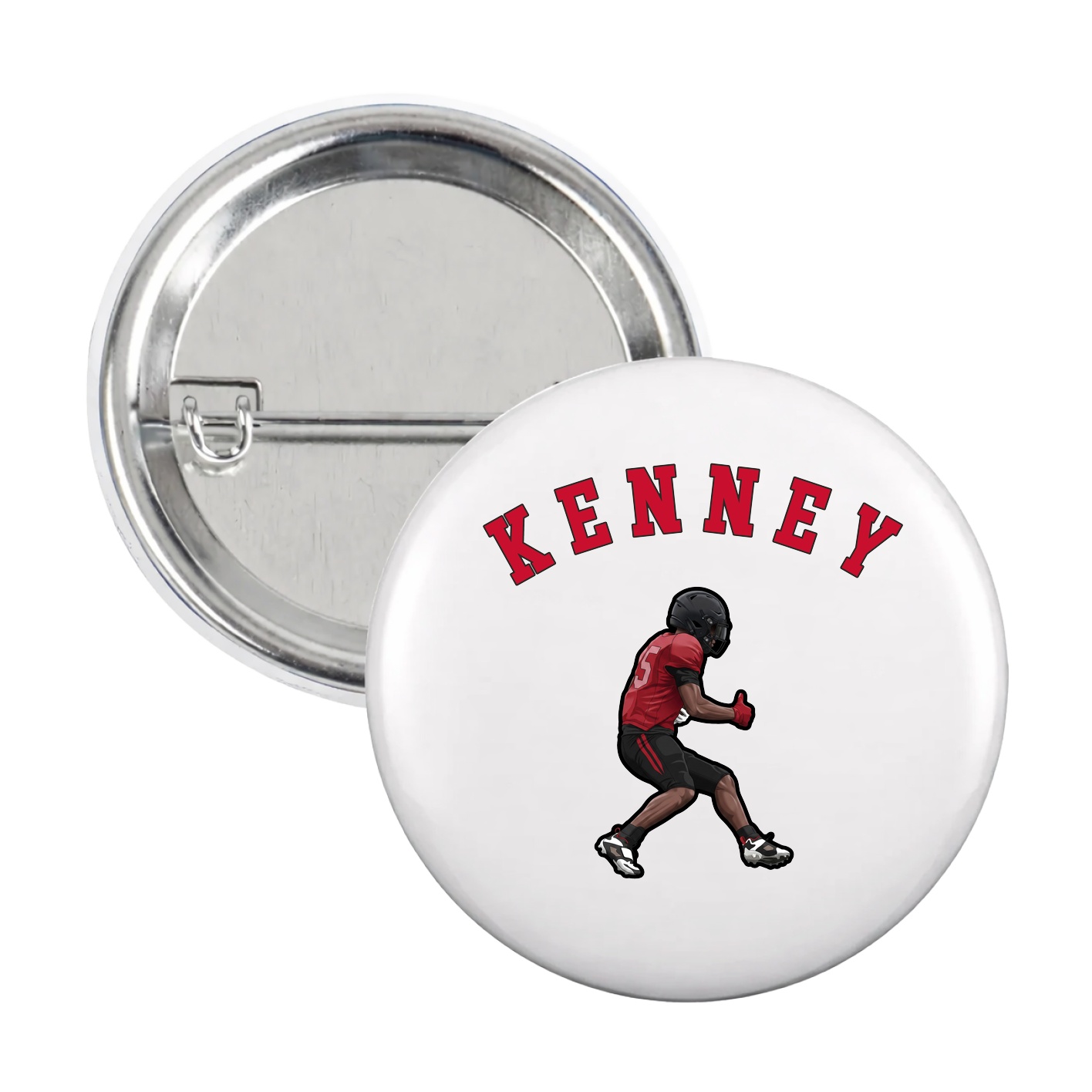 Game Day Button — Shirsey Arch in White