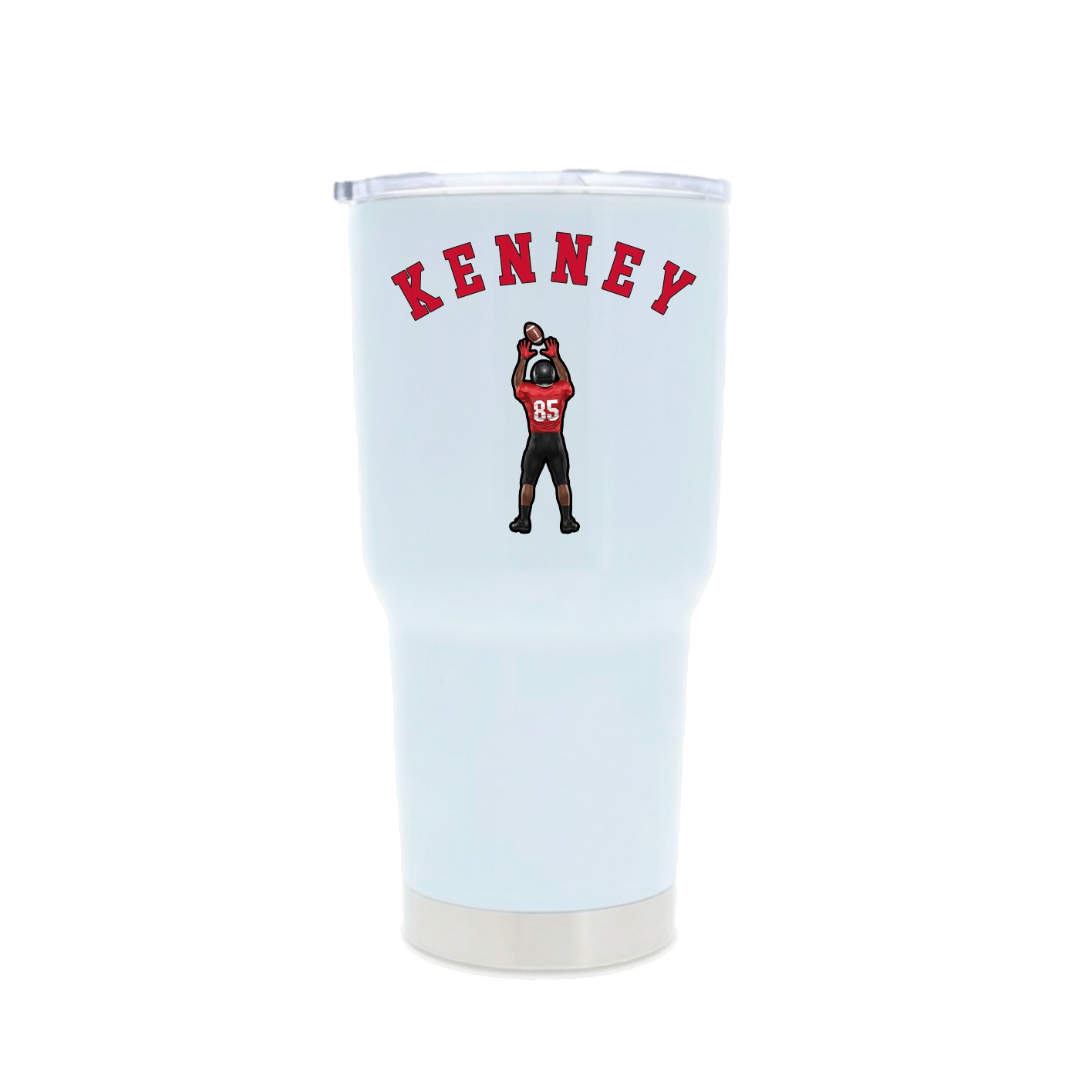 30oz Stainless Steel Tumbler — Shirsey Arch in White