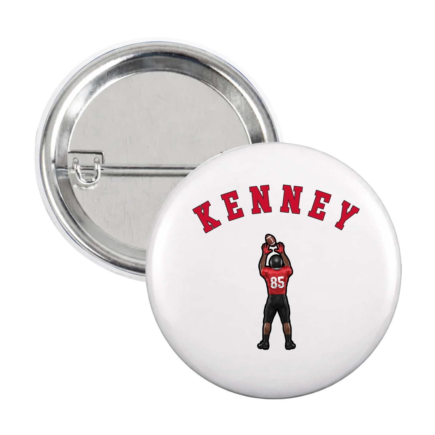 Game Day Button — Shirsey Arch in White