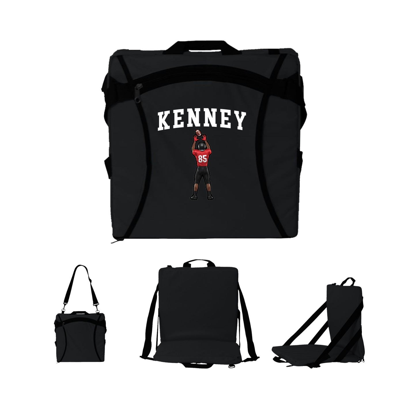 Folding Stadium Seat — Shirsey in Black
