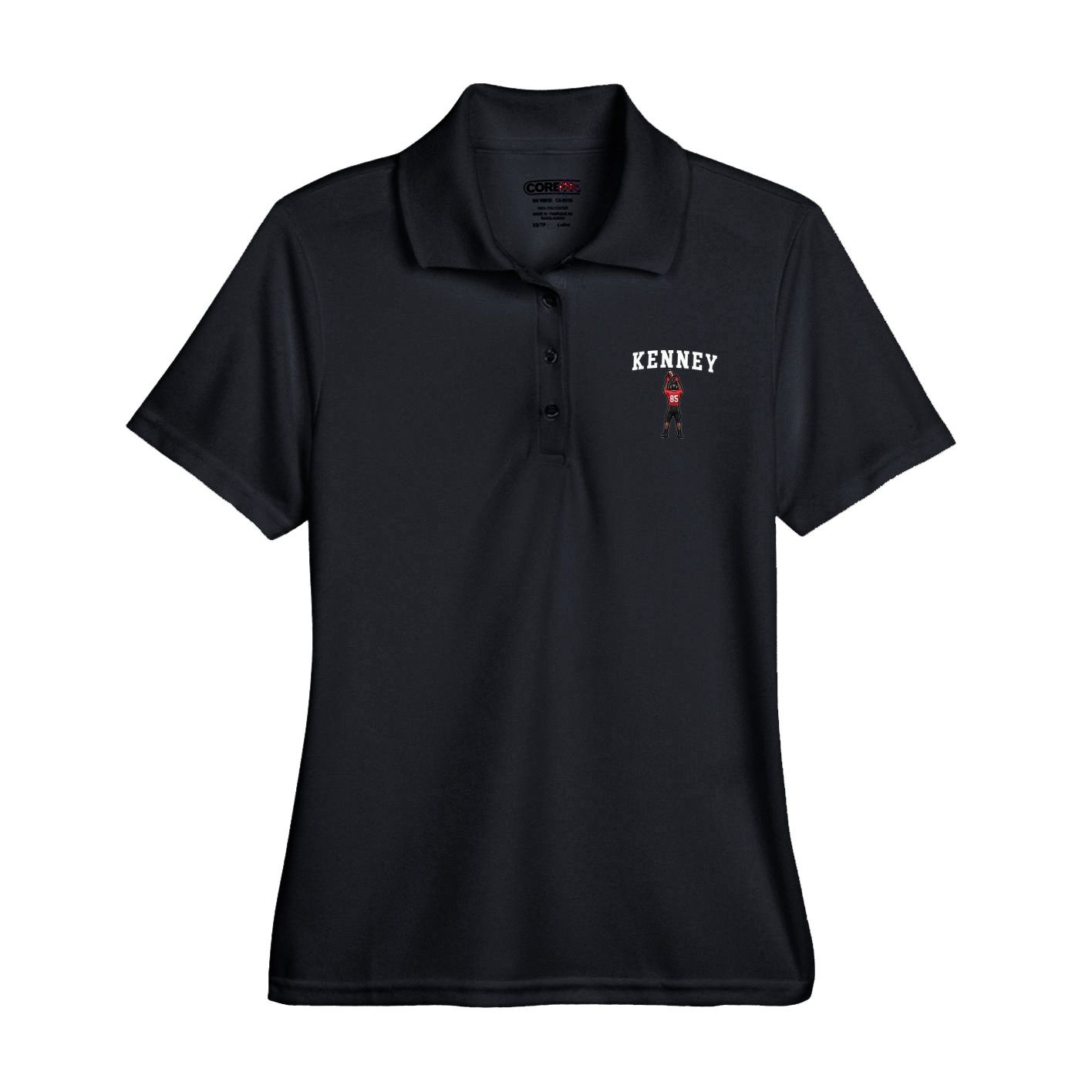 Womens Performance Polo — Shirsey in Black