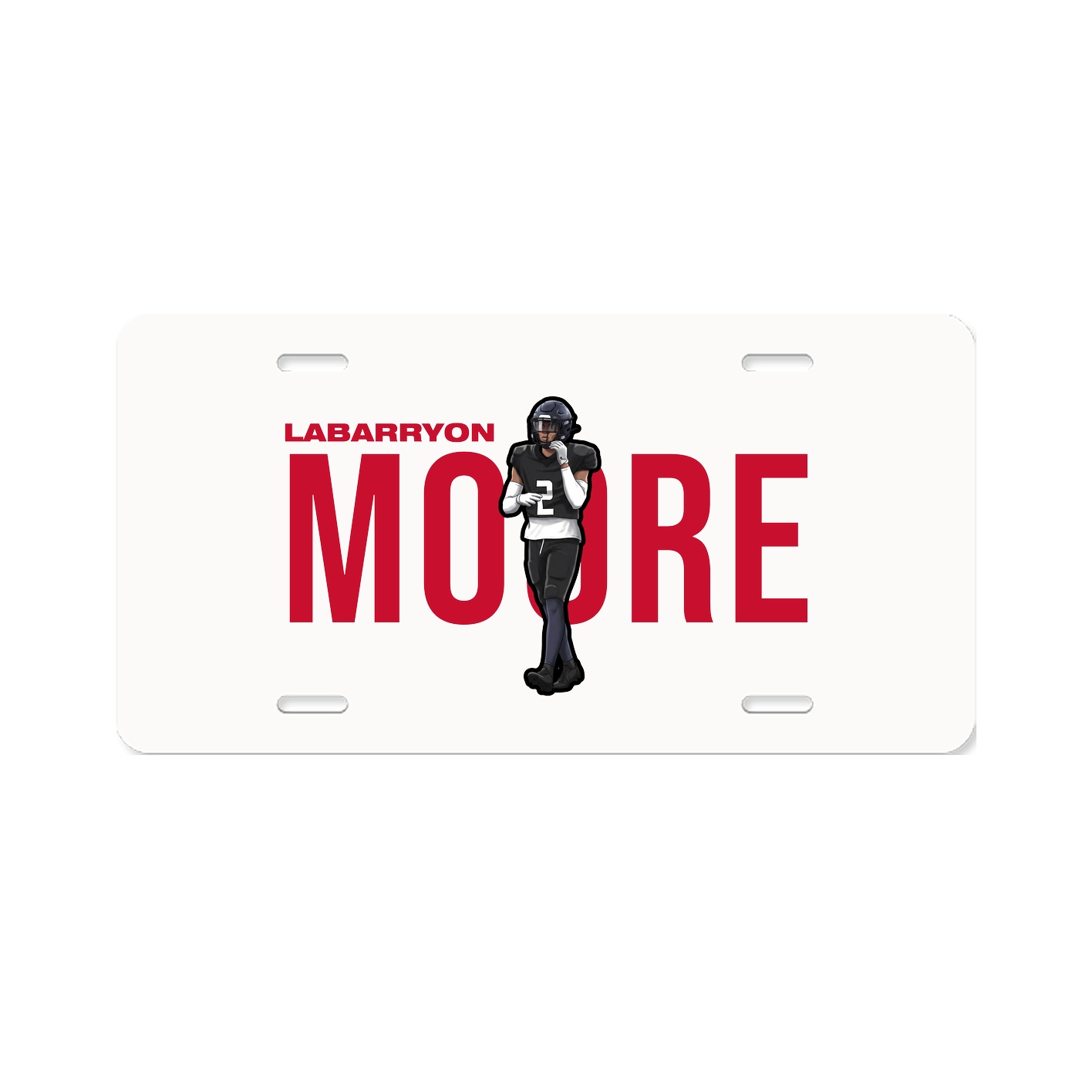 License Plate — Player Name in Classic