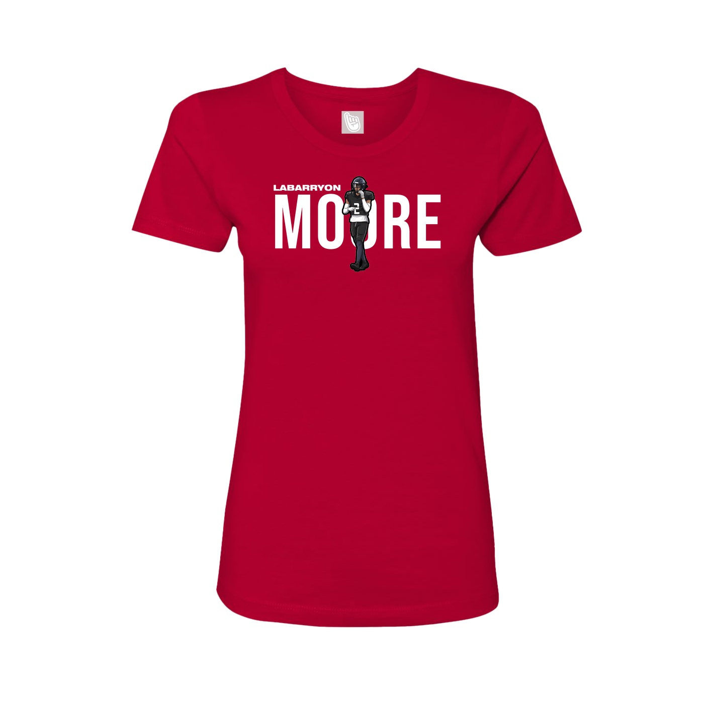 Womens Tee — Player Name in Red