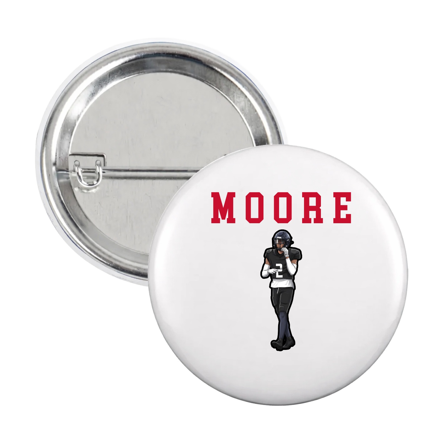 Game Day Button — Shirsey in White