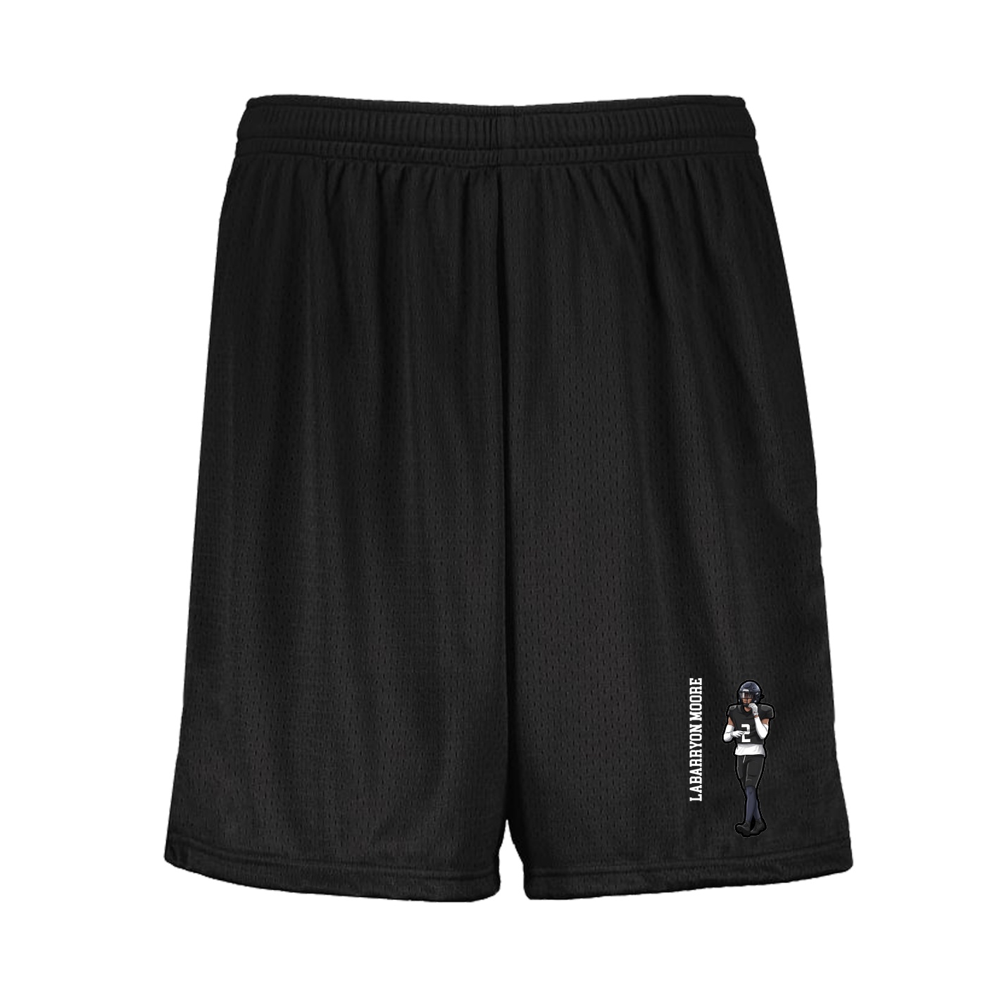 Shorts — Name Vertical in Black