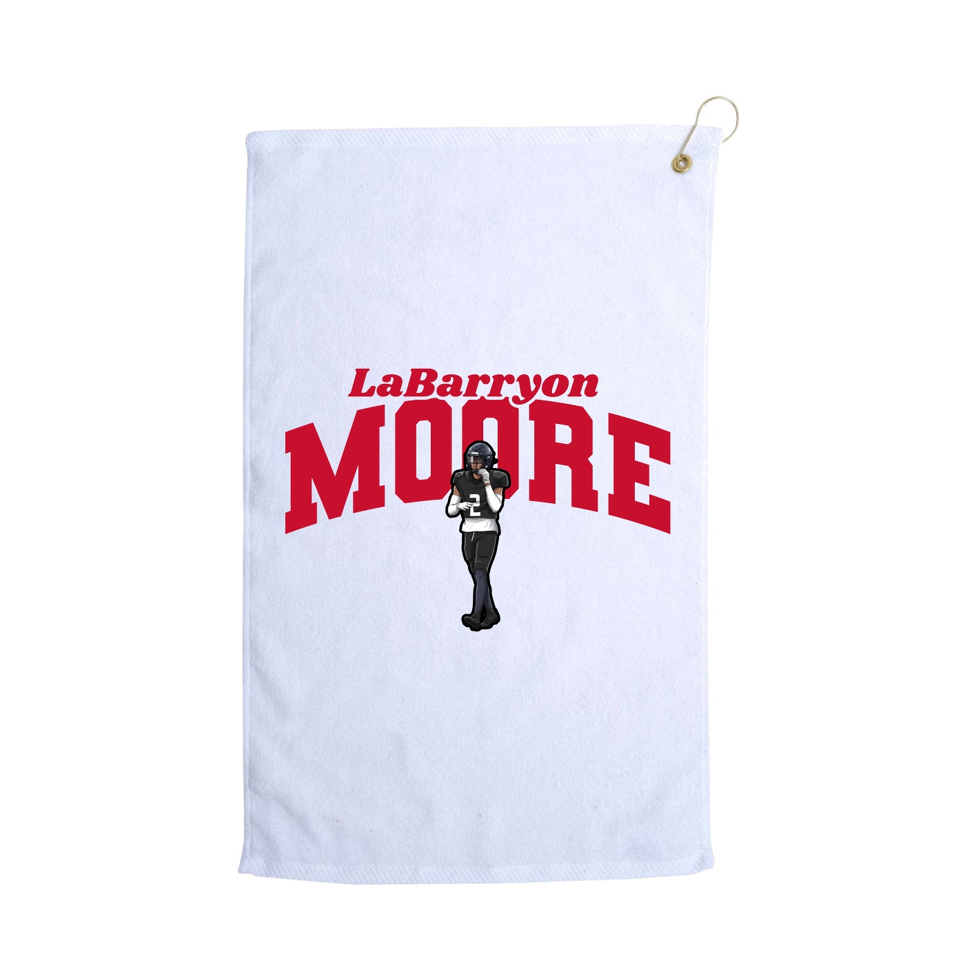 Golf Towel — Signature Arch in White