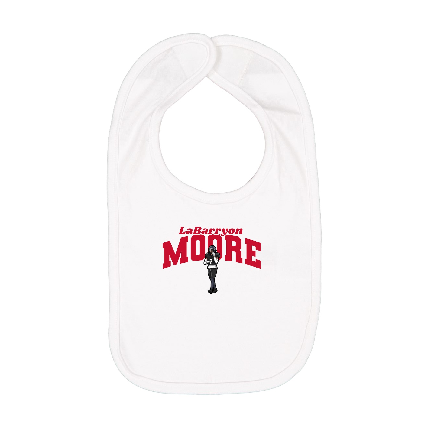 Infant Bib — Signature Arch in White