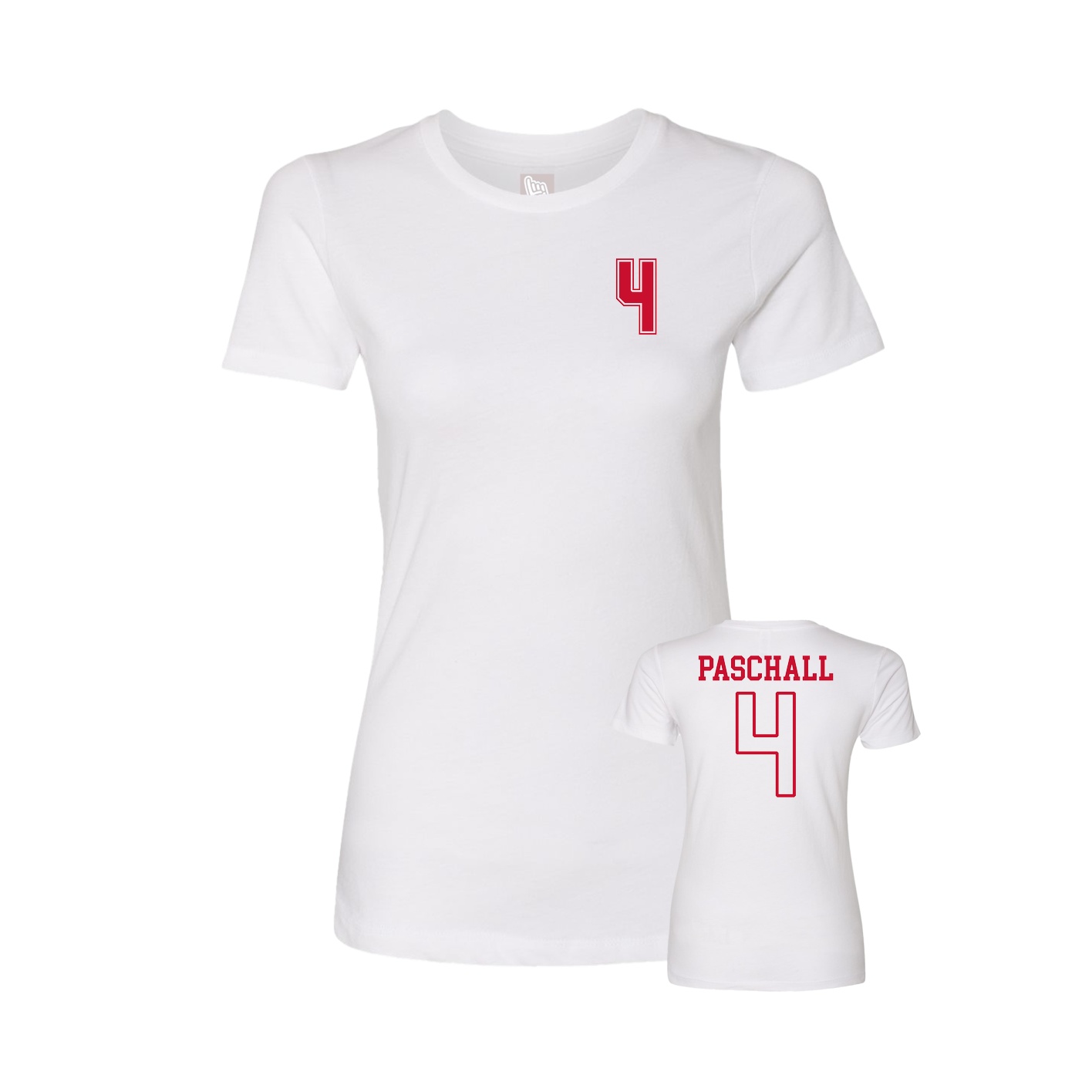Womens Tee — Chest Back in White